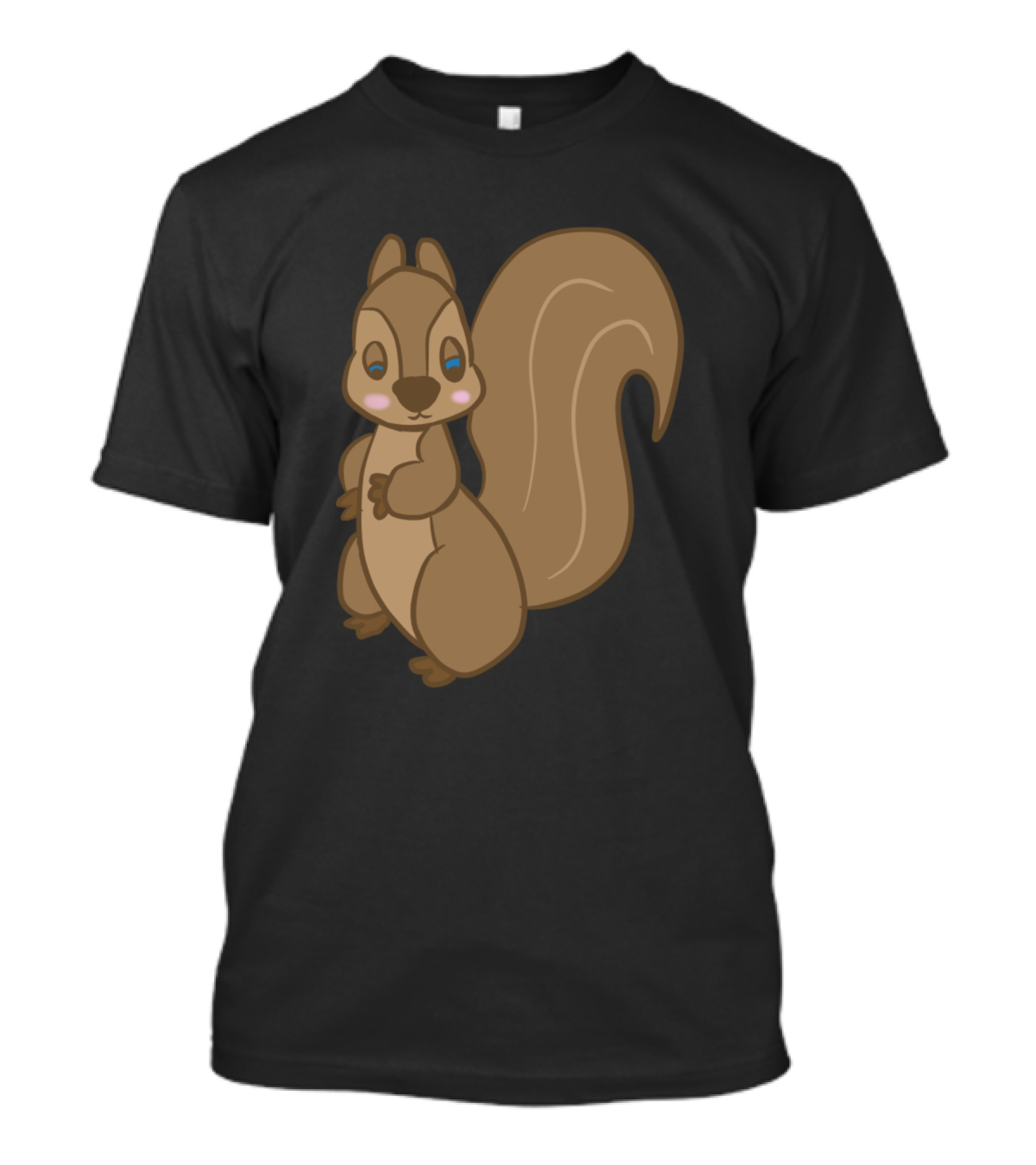 Blue Eye Squirrel With Brown Fur And Bushy Tail T-Shirt