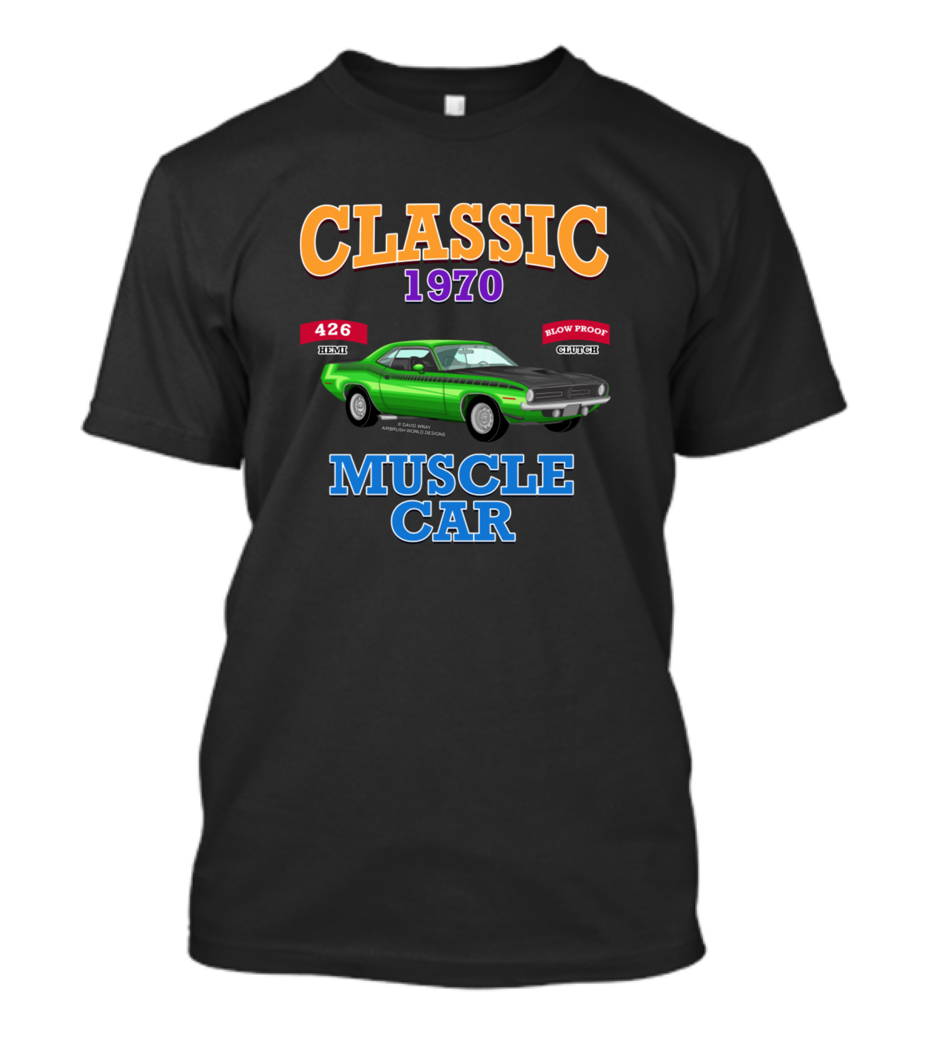 Classic 1970 Muscle Car 426 Hemi Racing Garage Novelty T-Shirt