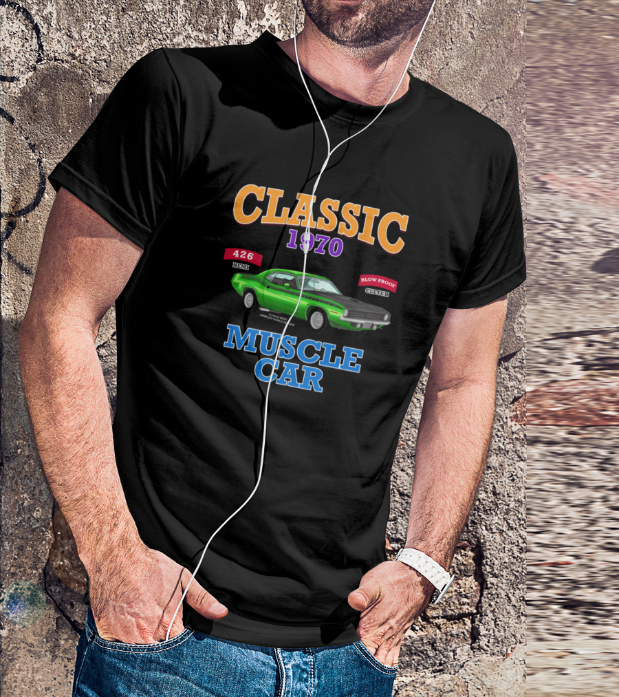 Classic 1970 Muscle Car 426 Hemi Racing Garage Novelty T-Shirt