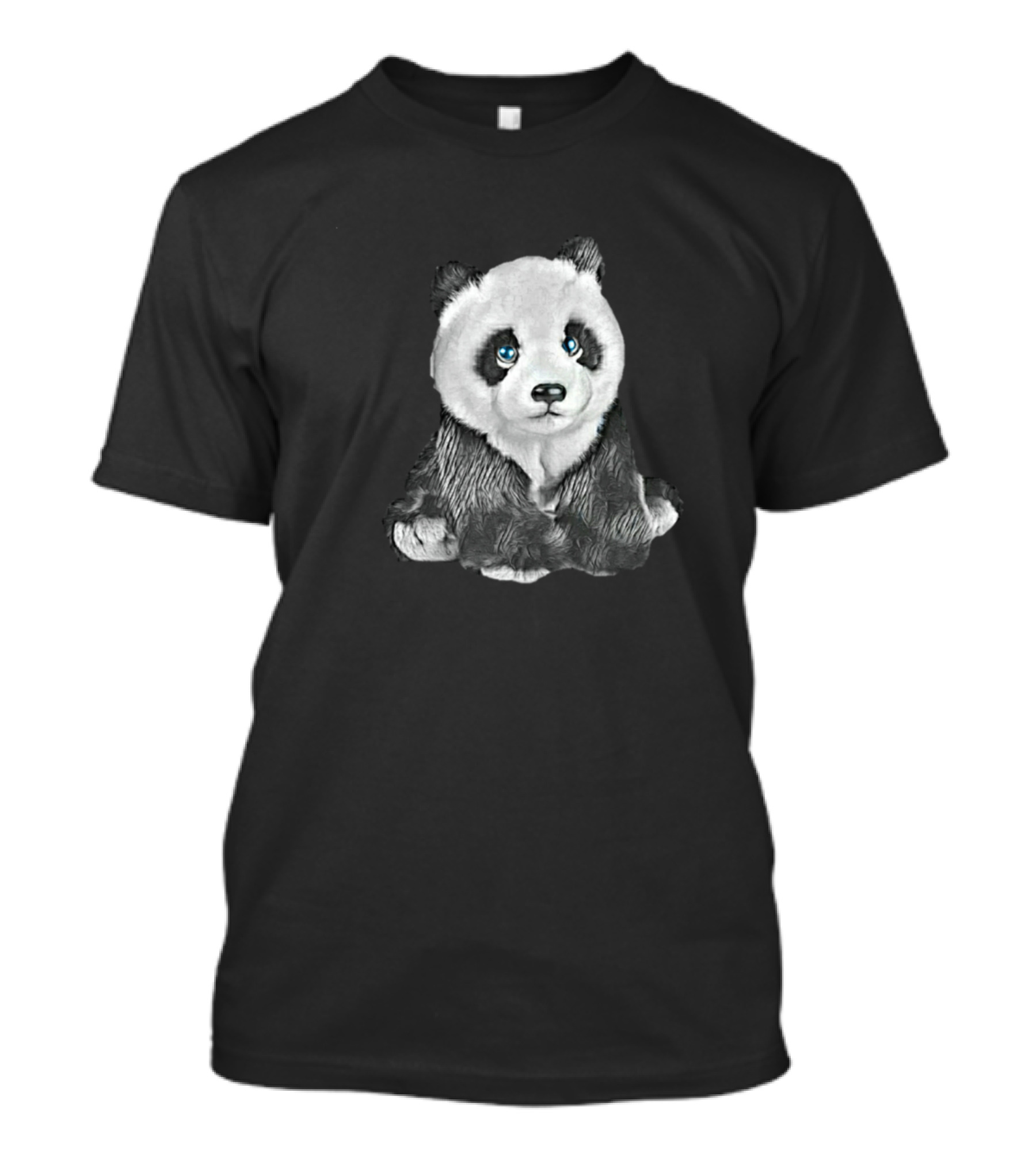 Cute Panda Bear With Big Blue Eyes T-Shirt