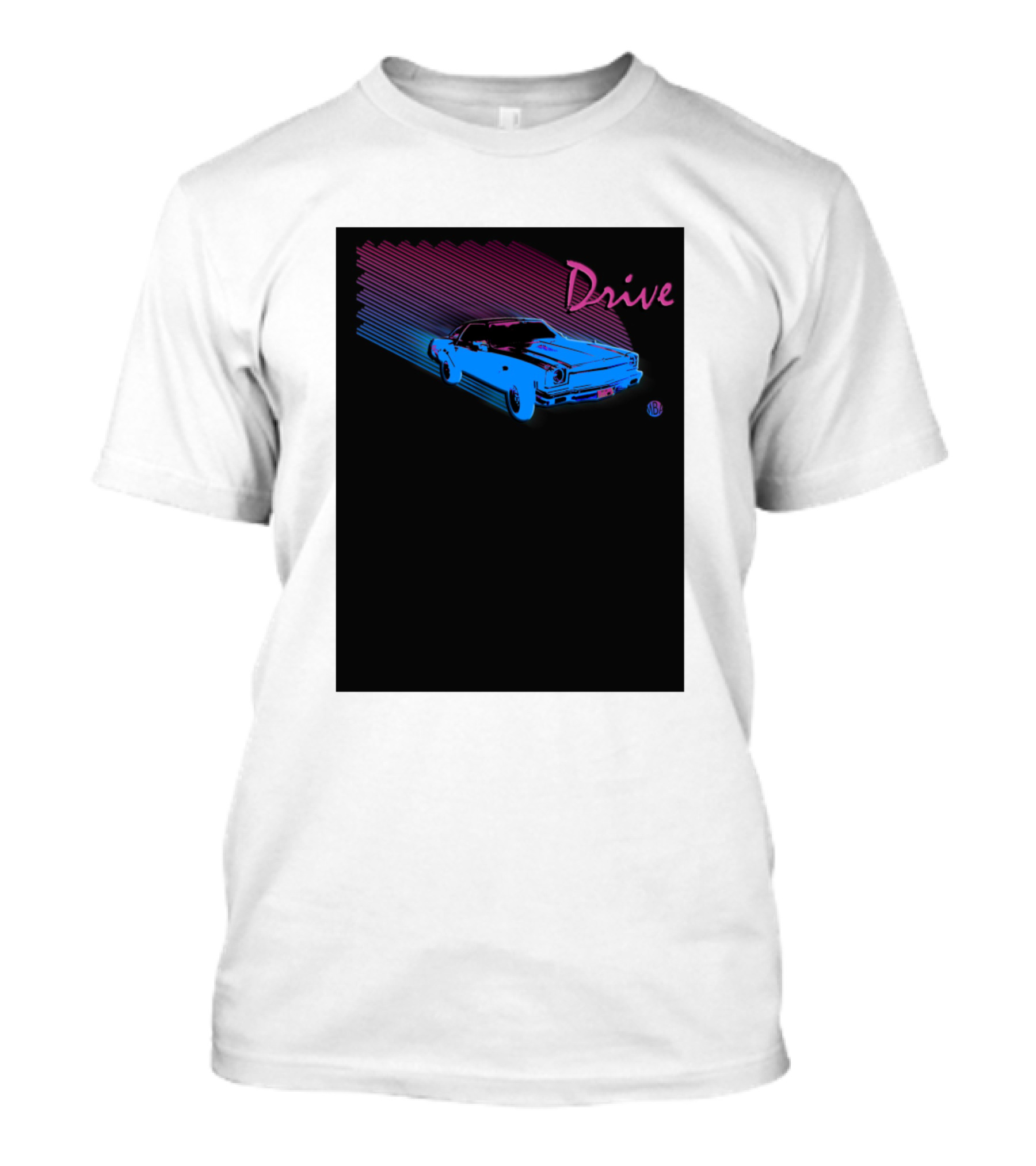 Drive Retro Neon Car Aesthetic T-Shirt