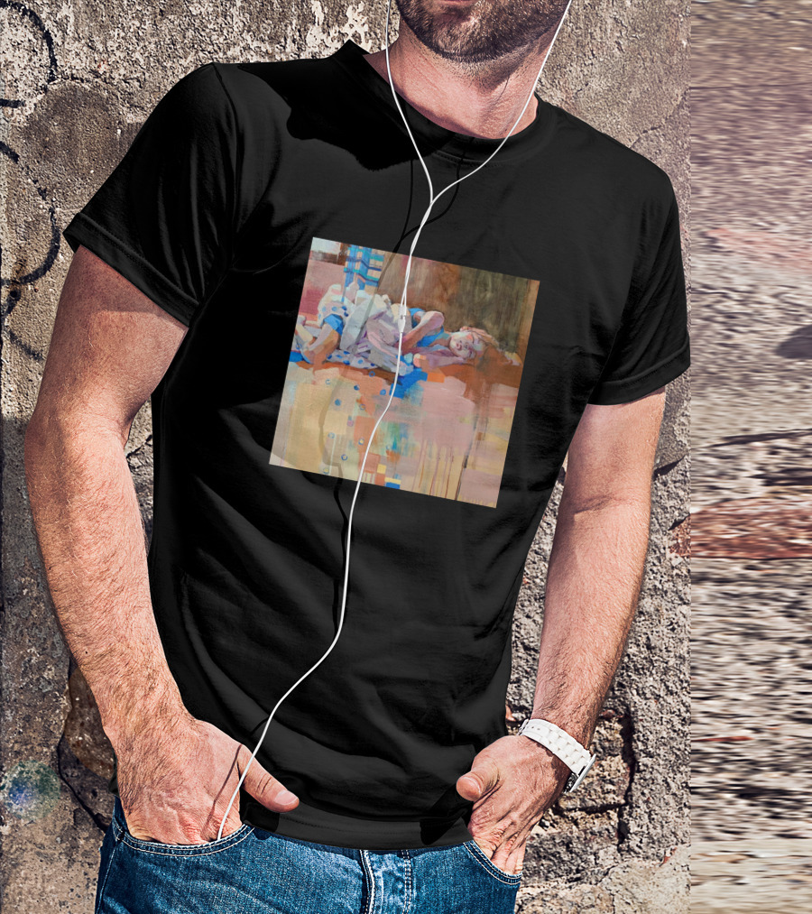 Epiphany Abstract Sleeping Figure Pastel Colors T-Shirt
