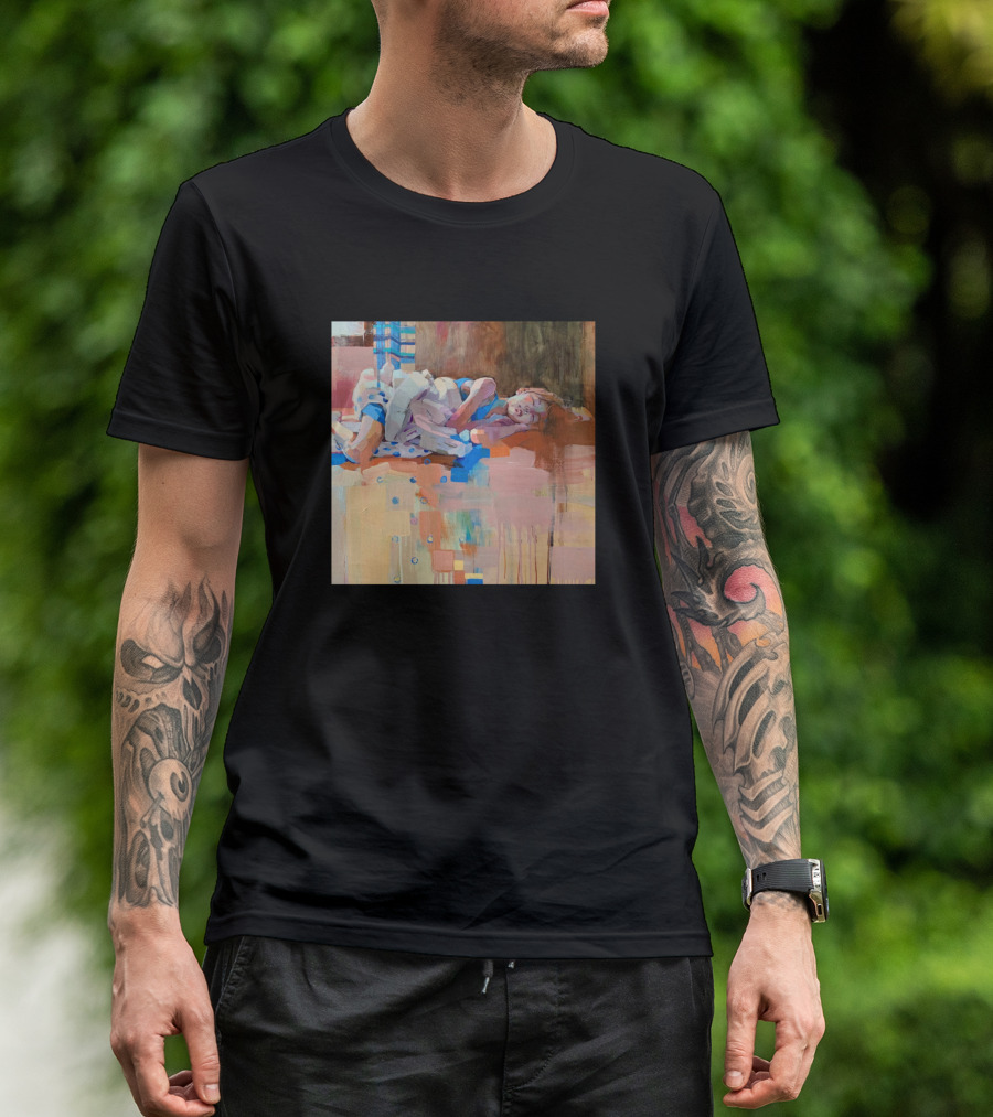 Epiphany Abstract Sleeping Figure Pastel Colors T-Shirt