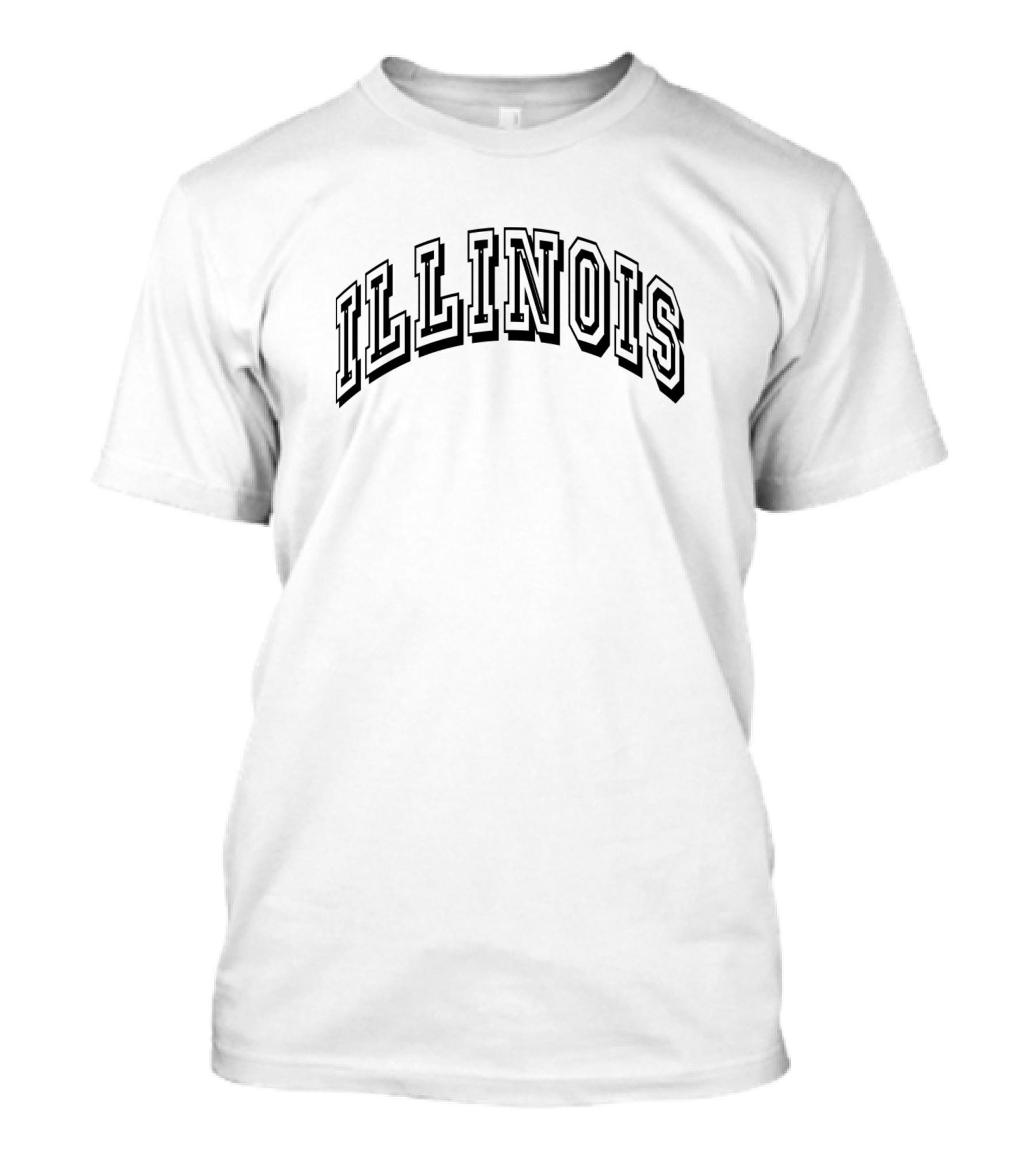 Illinois Arch Text Blackout T-Shirt
