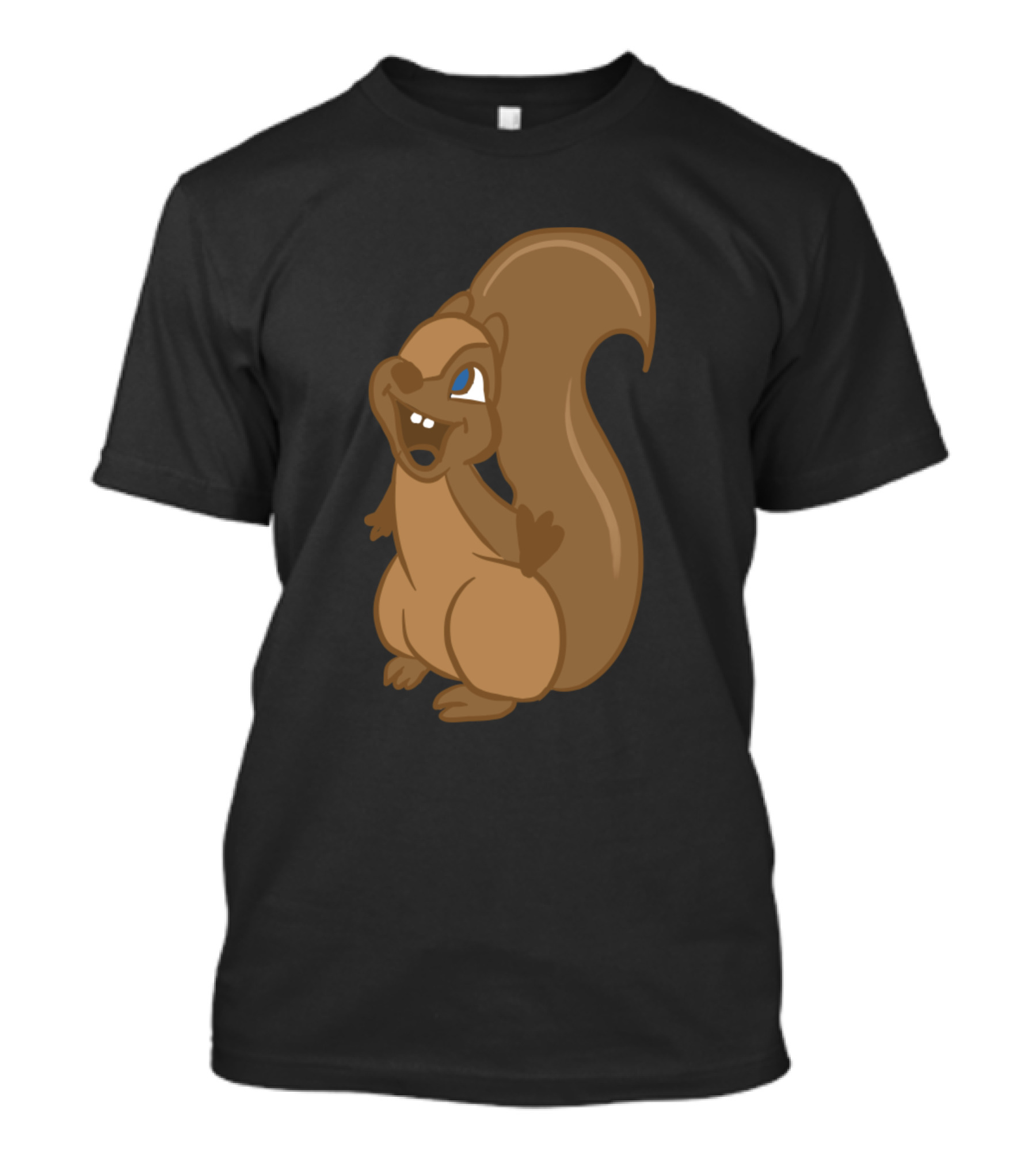 Joyful Brown Squirrel With Blue Eye T-Shirt