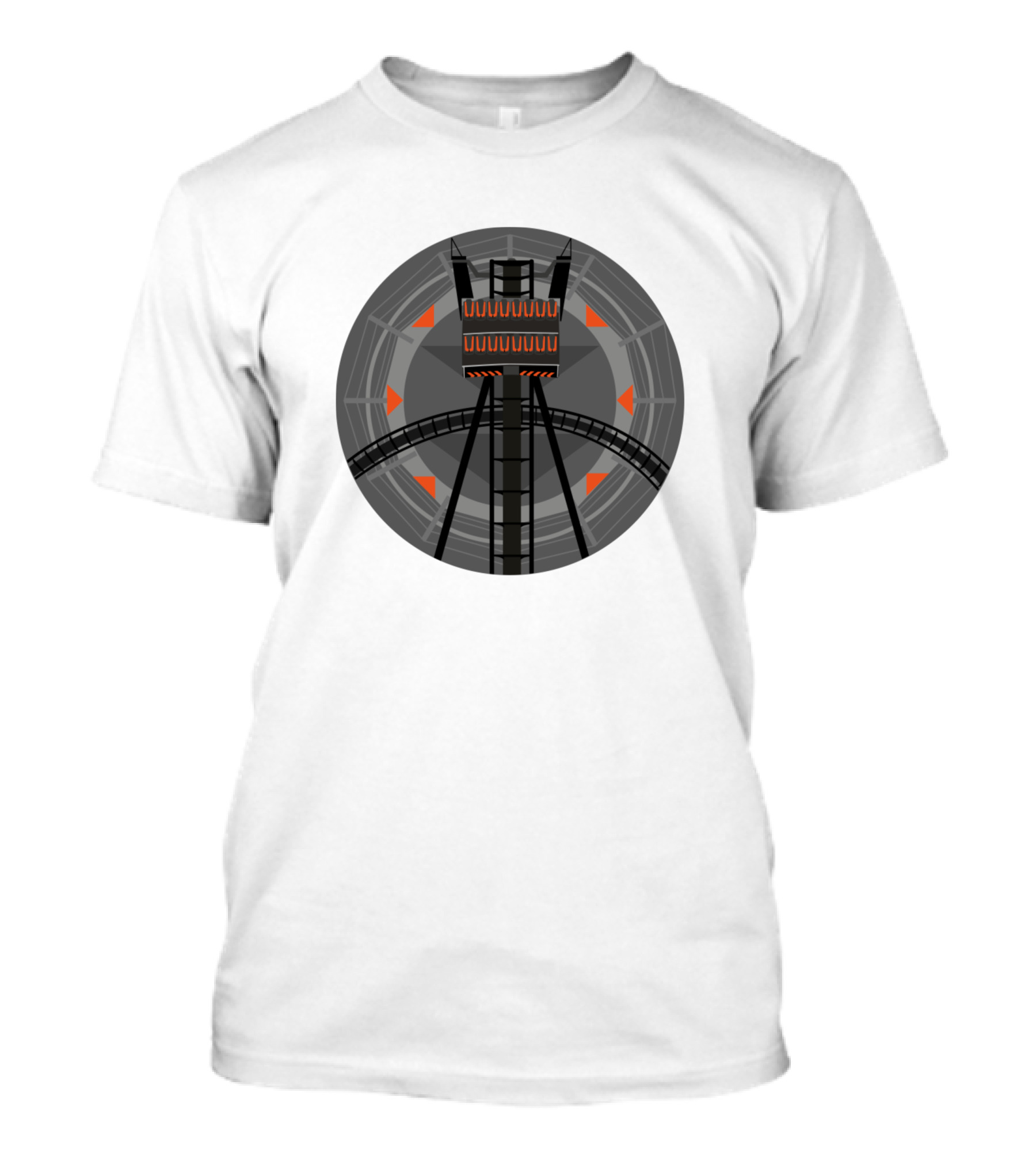 Oblivion First Drop Roller Coaster Loop Structure T-Shirt