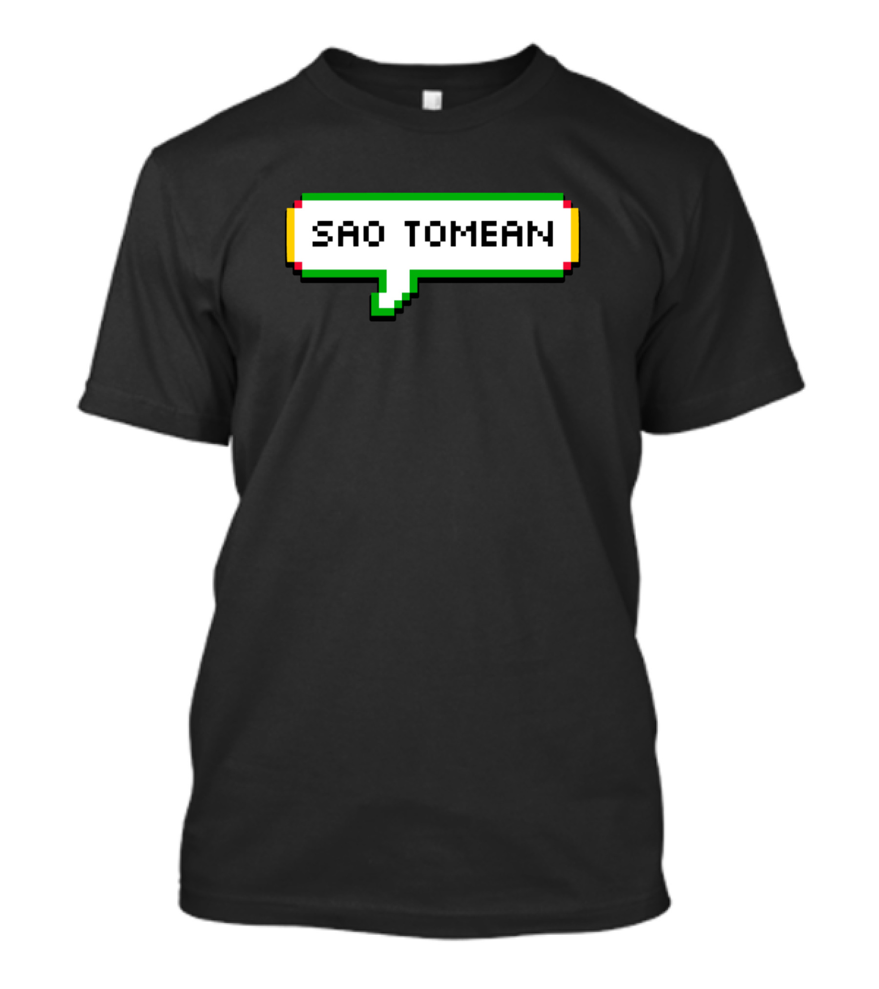 Sao Tomean Speech Bubble Pixel T-Shirt