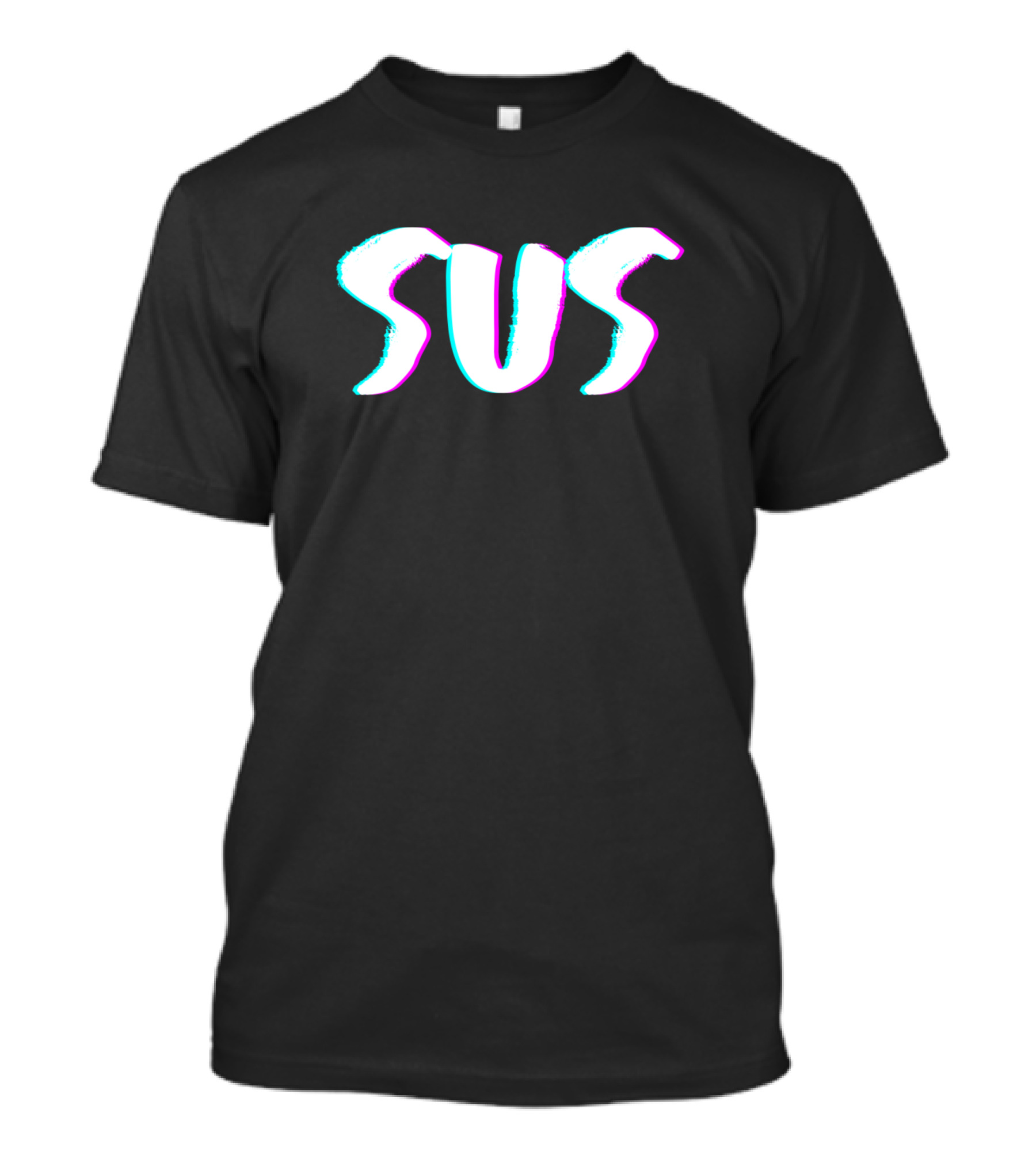 Sus Suspicious Shady Funny Meme Memes Glitch T-Shirt