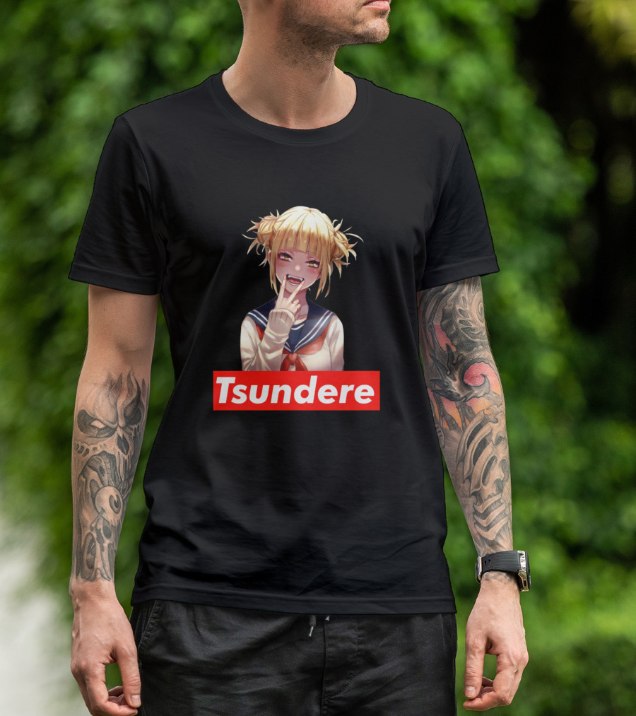 Tsundere Anime Manga Girl Blonde Hair Sailor Uniform T-Shirt