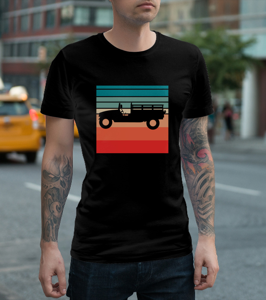 Retro Striped Humvee T-Shirt