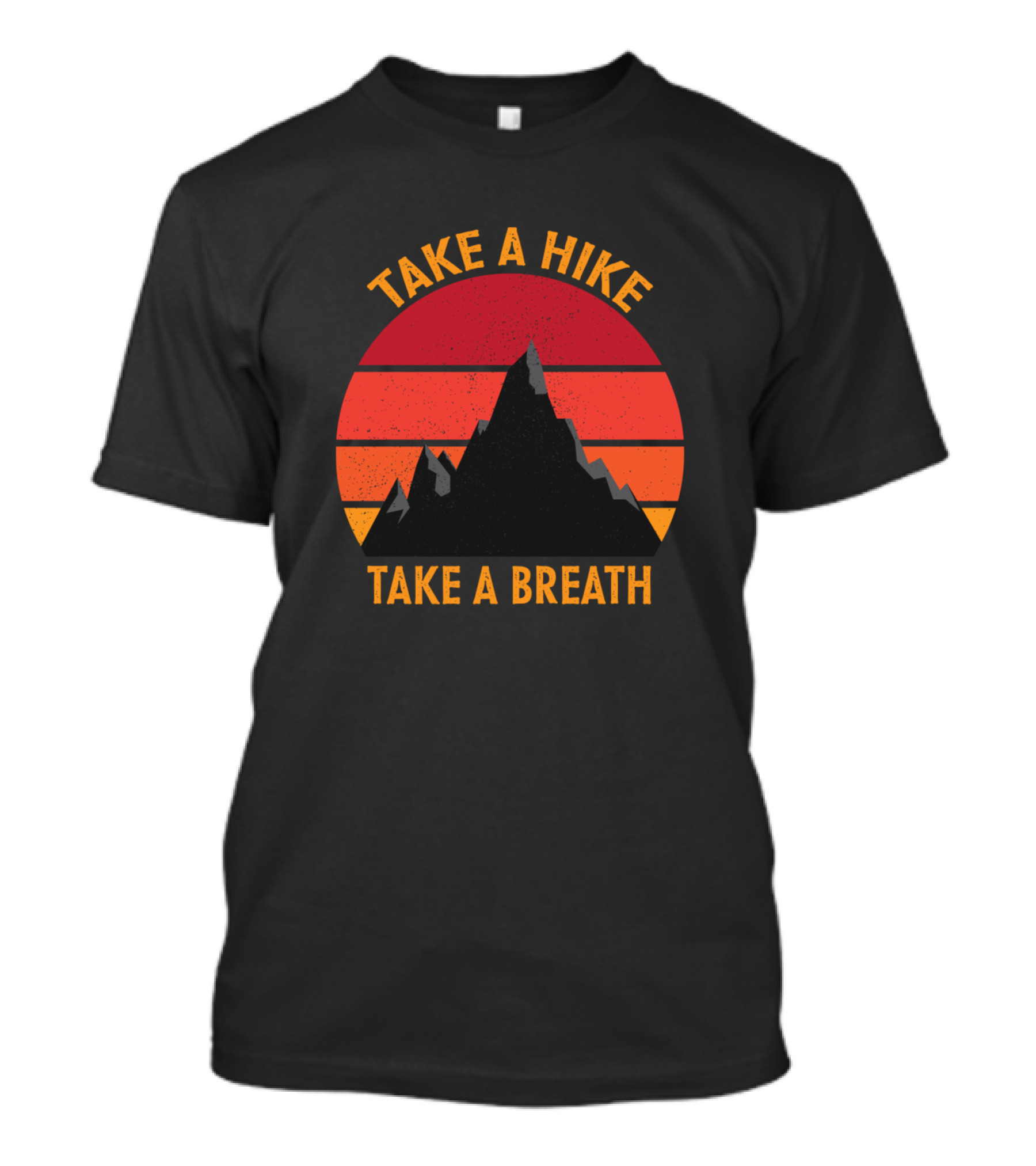 Take A Hike Take A Breath Sunset Mountain T-Shirt