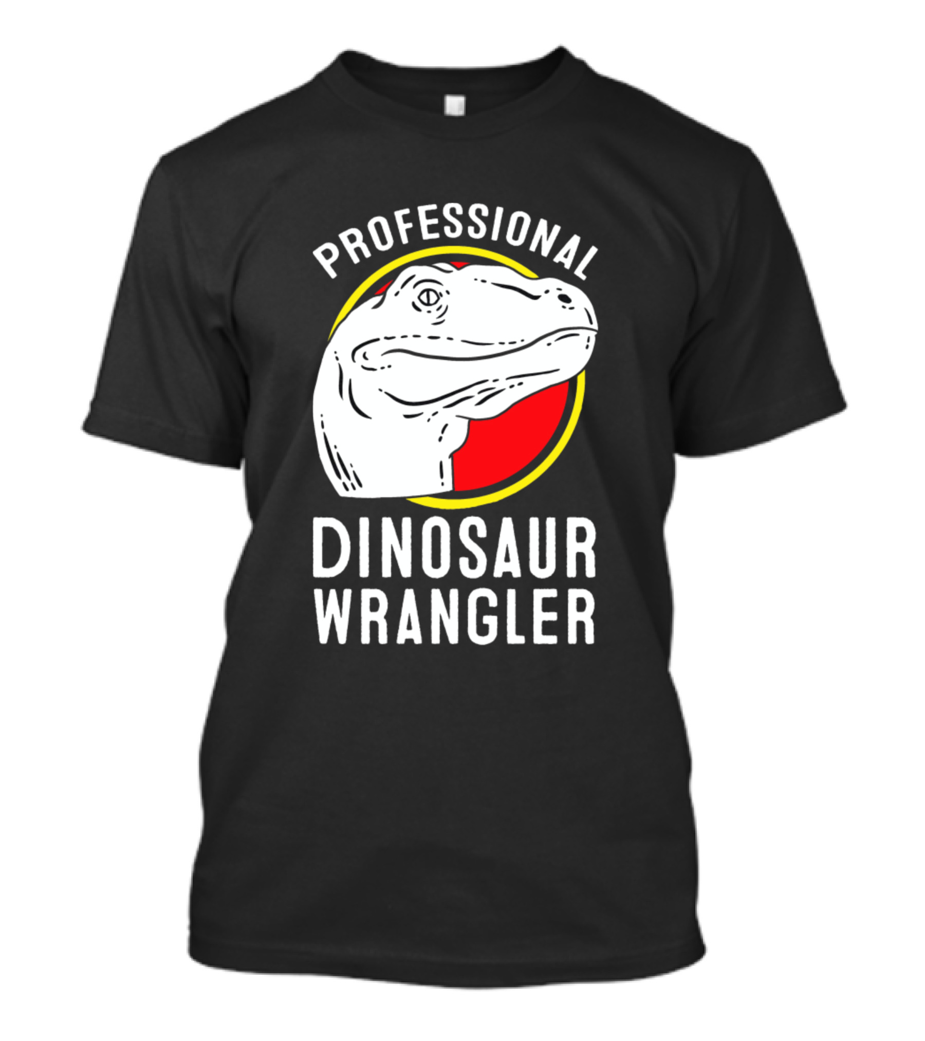 Professional Dinosaur Wrangler Jurassic Park Logo Dinosaur Wrangler T-Shirt