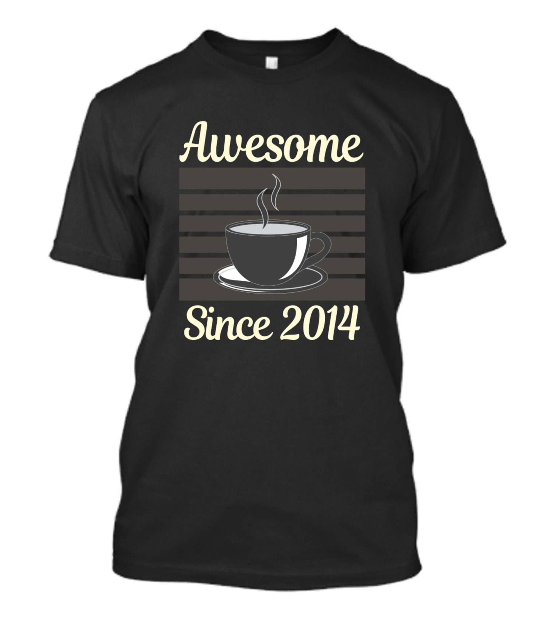Awesome Coffee Cup Since 2014 T-Shirt