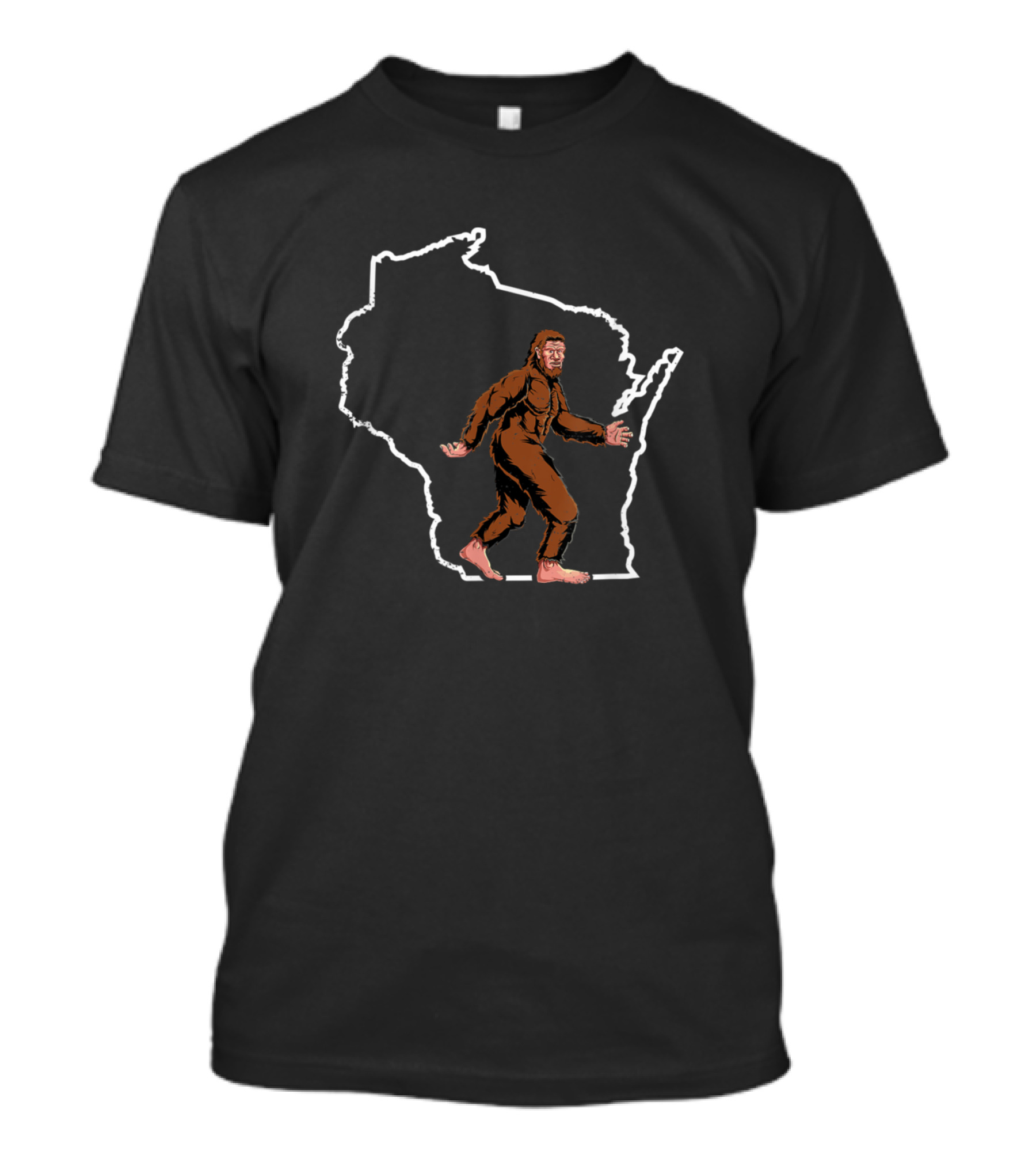 Deer Elk Moose Antlers Wisconsin Bigfoot Shed Hunt T-Shirt