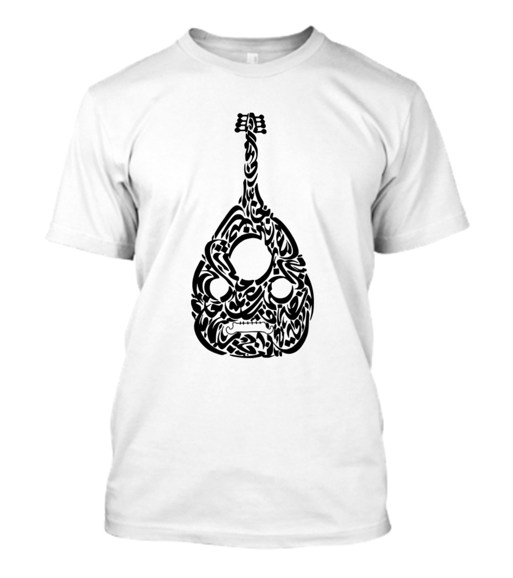 Oud Instrument Arabic Calligraphy T-Shirt