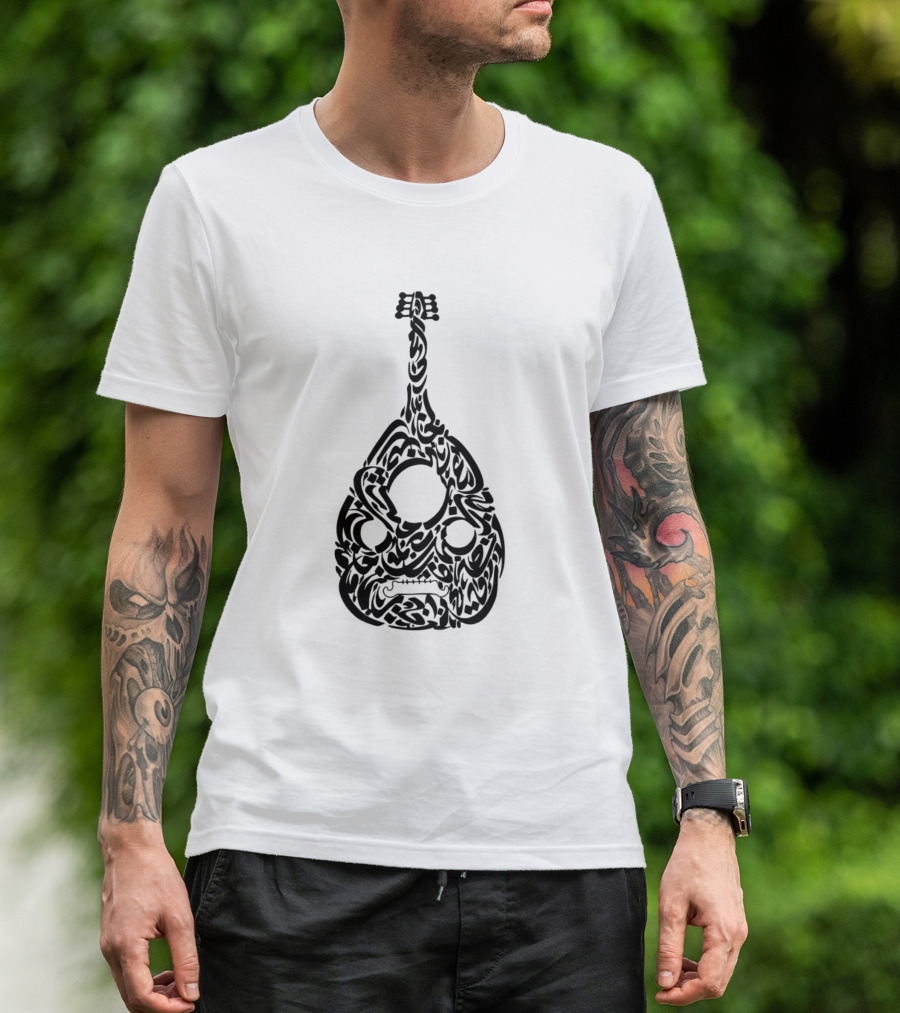 Oud Instrument Arabic Calligraphy T-Shirt