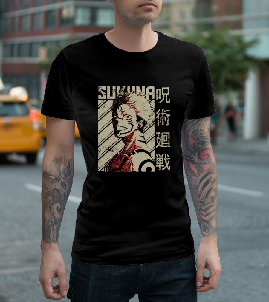 Sukuna Jujutsu Kaisen Cursed Technique Battle T-Shirt