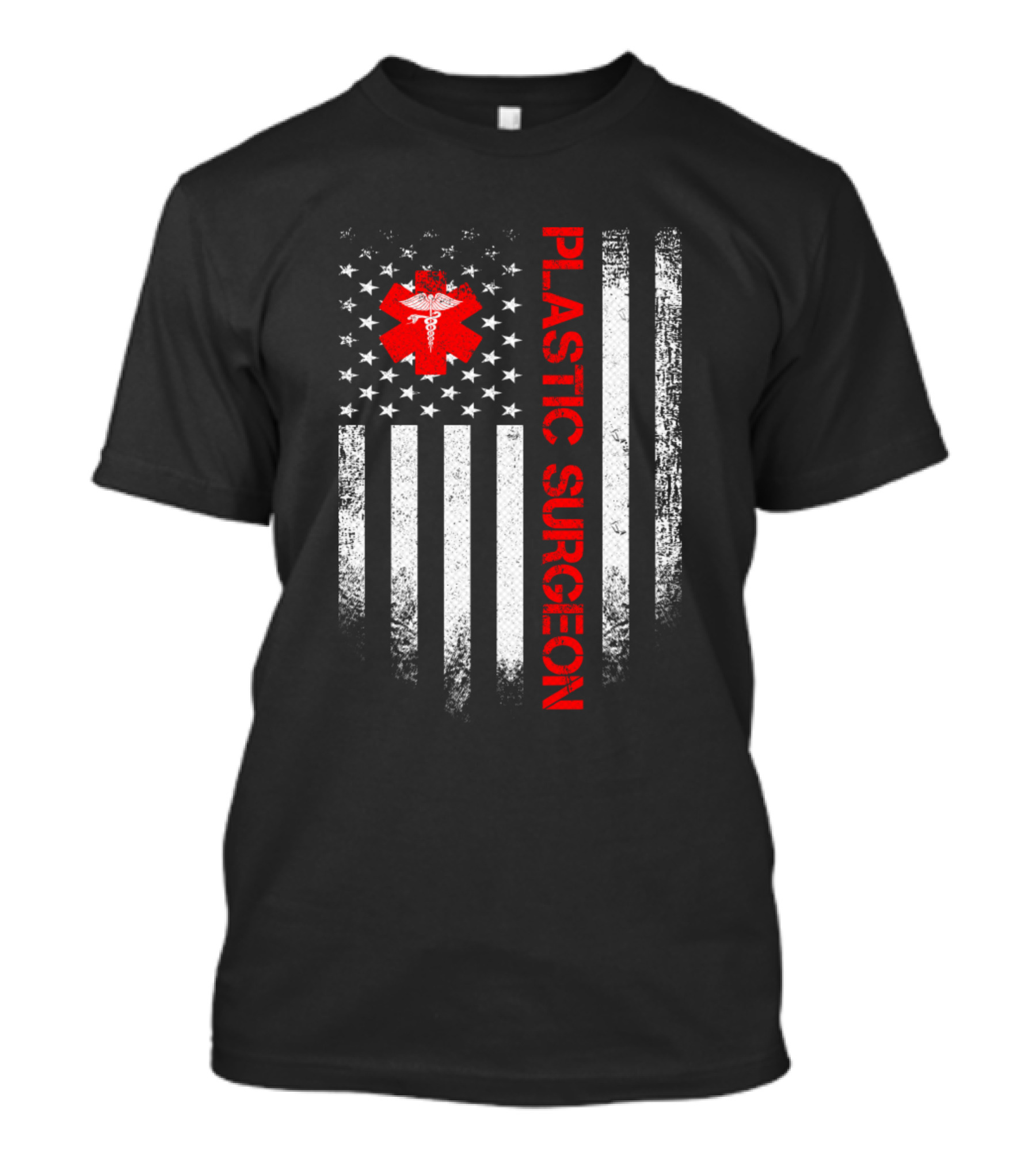 Vintage Plastic Surgeon American Flag T-Shirt