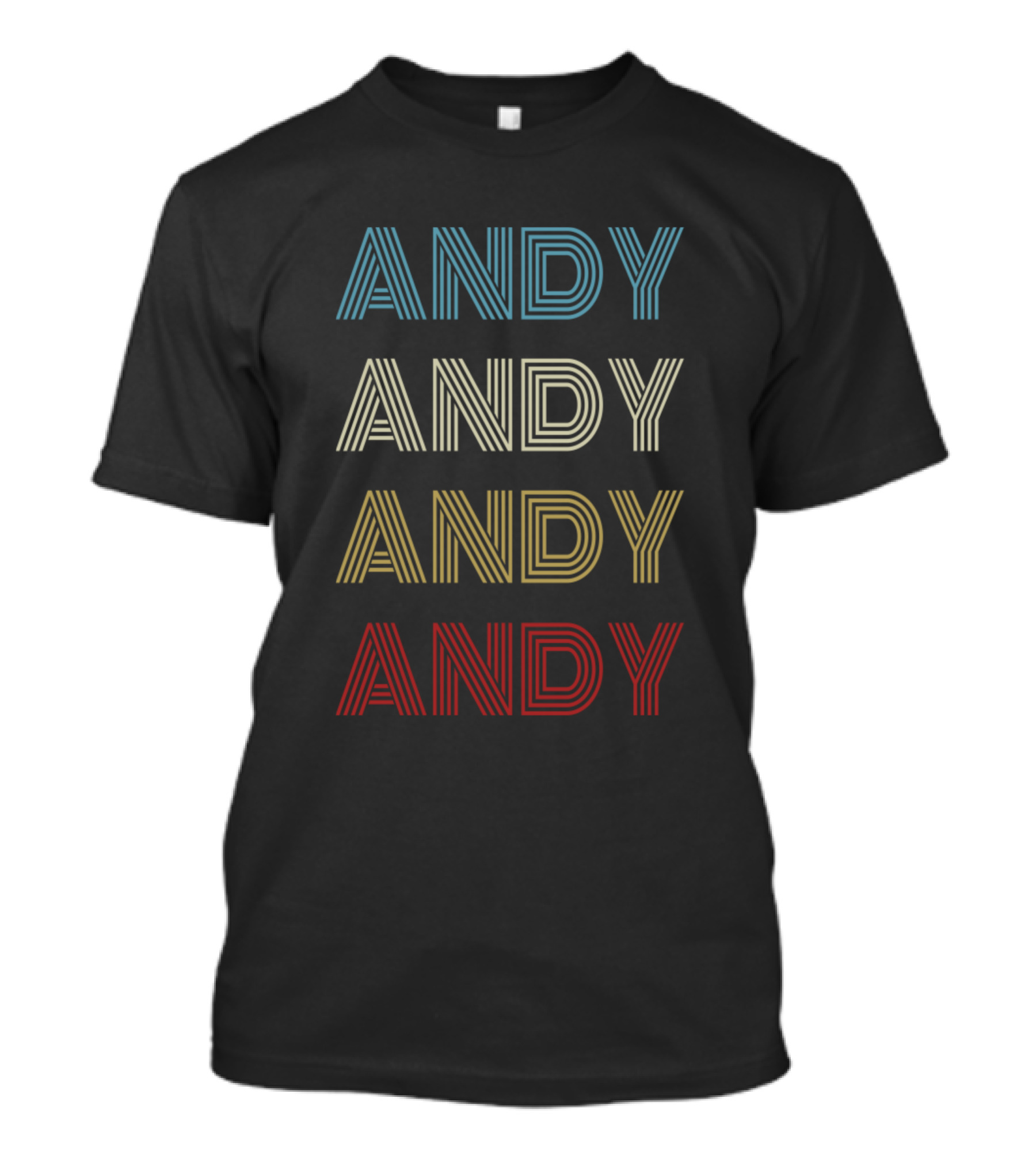 Andy Retro Multicolored Pride Vintage T-Shirt