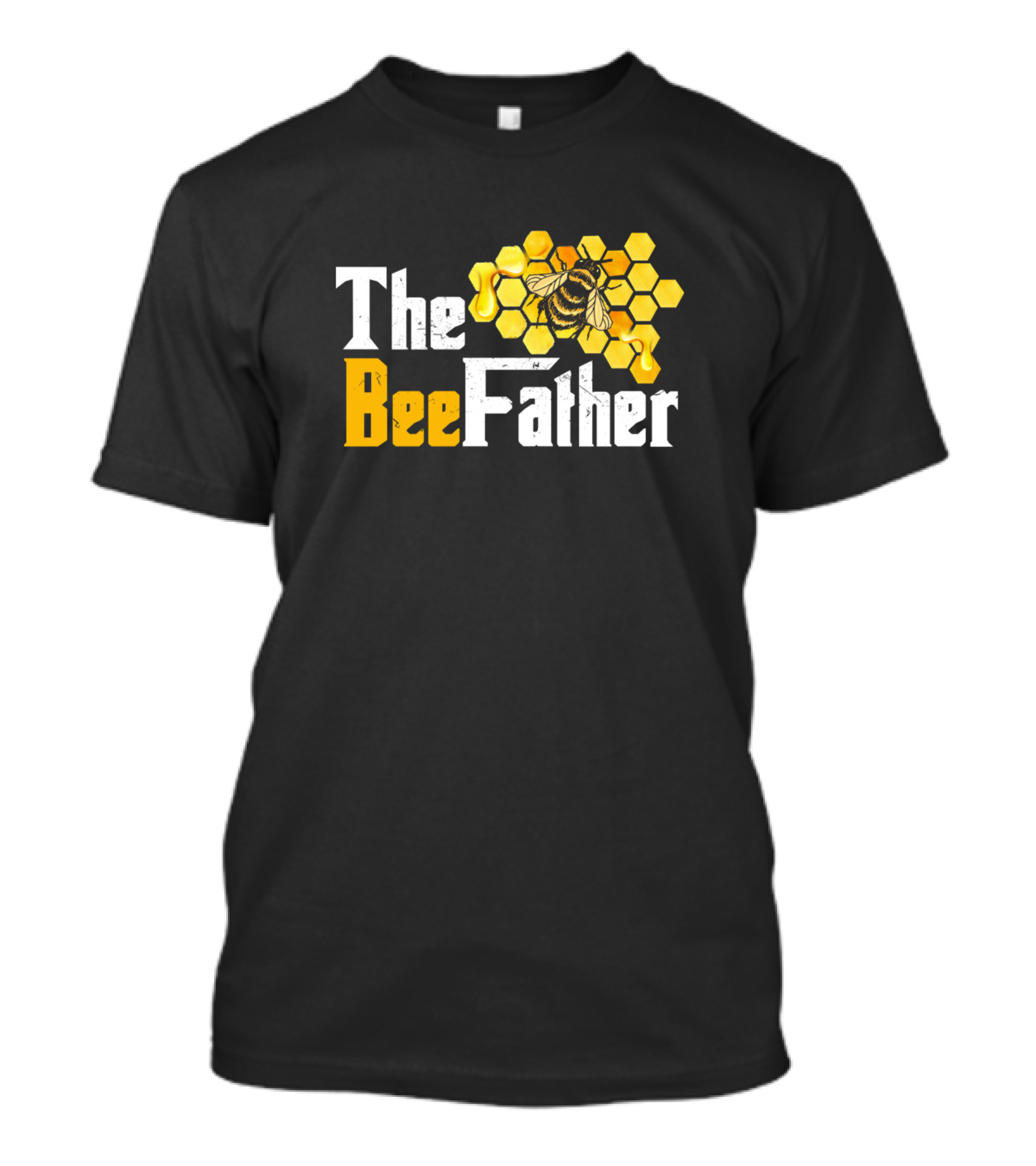The BeeFather Beekeeper Honey Bees Hive Hexagonal T-Shirt