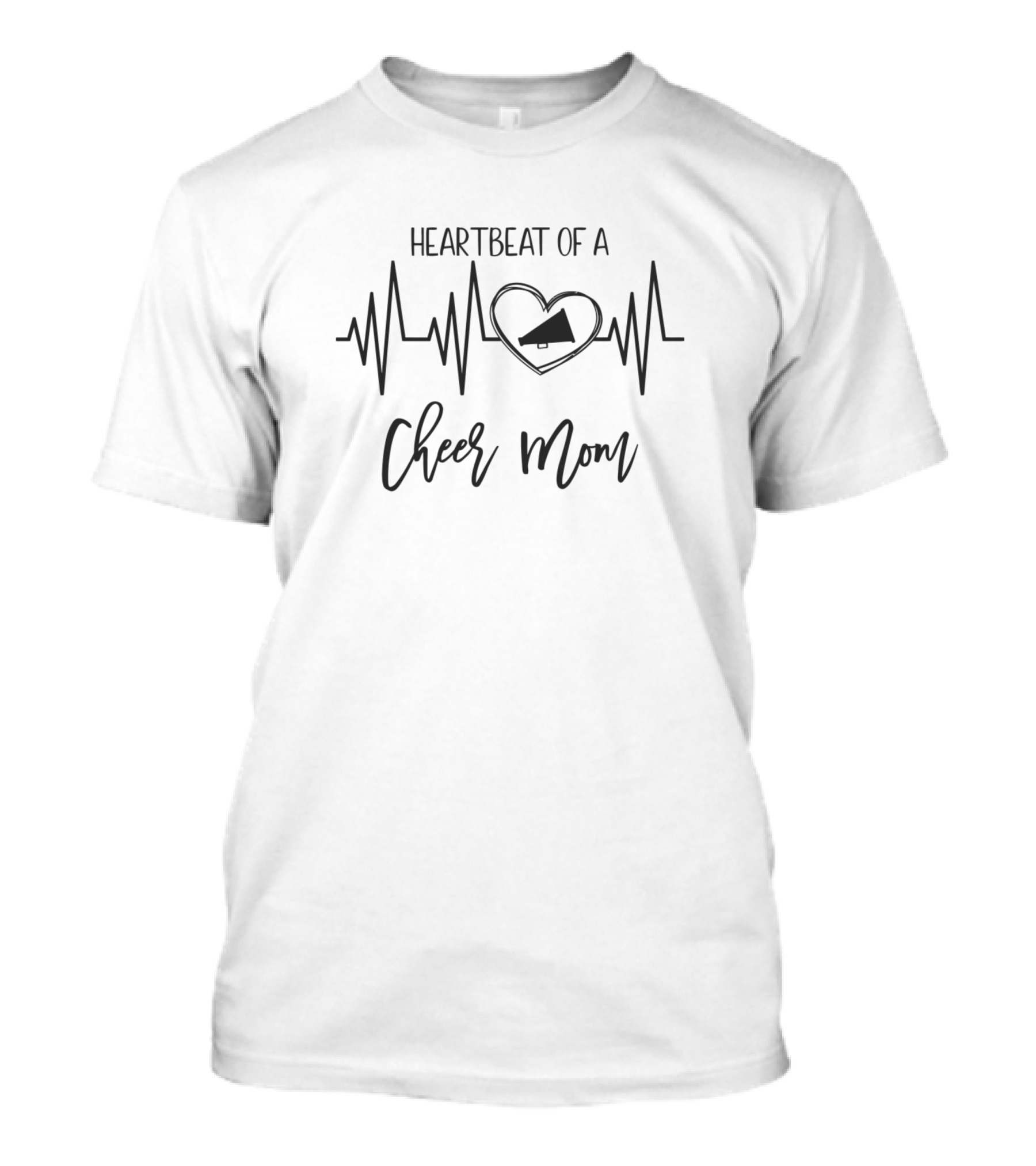 HEARTBEAT OF A CHEER MOM T-Shirt