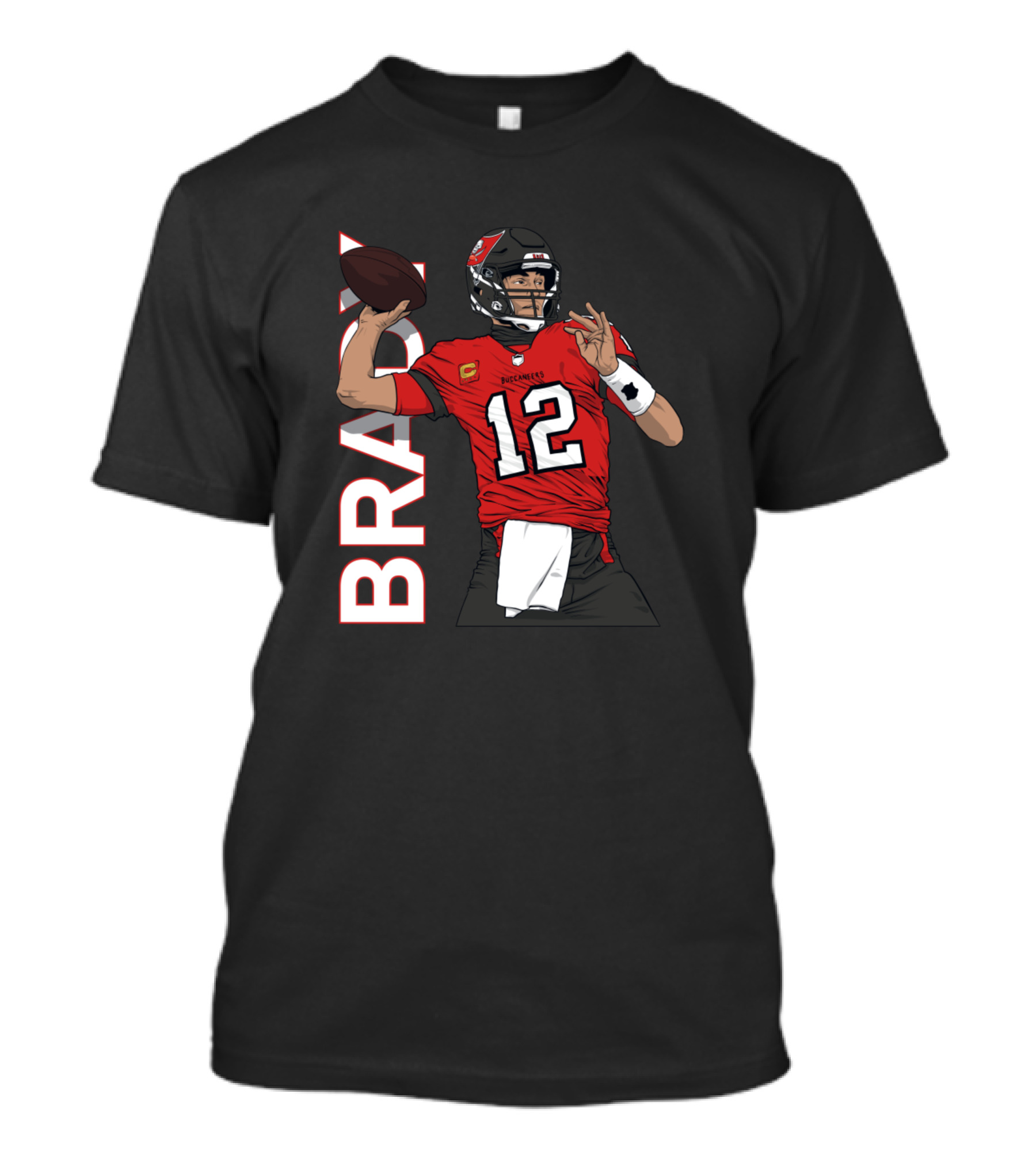 Brady 12 Football Quarterback Legend T-Shirt