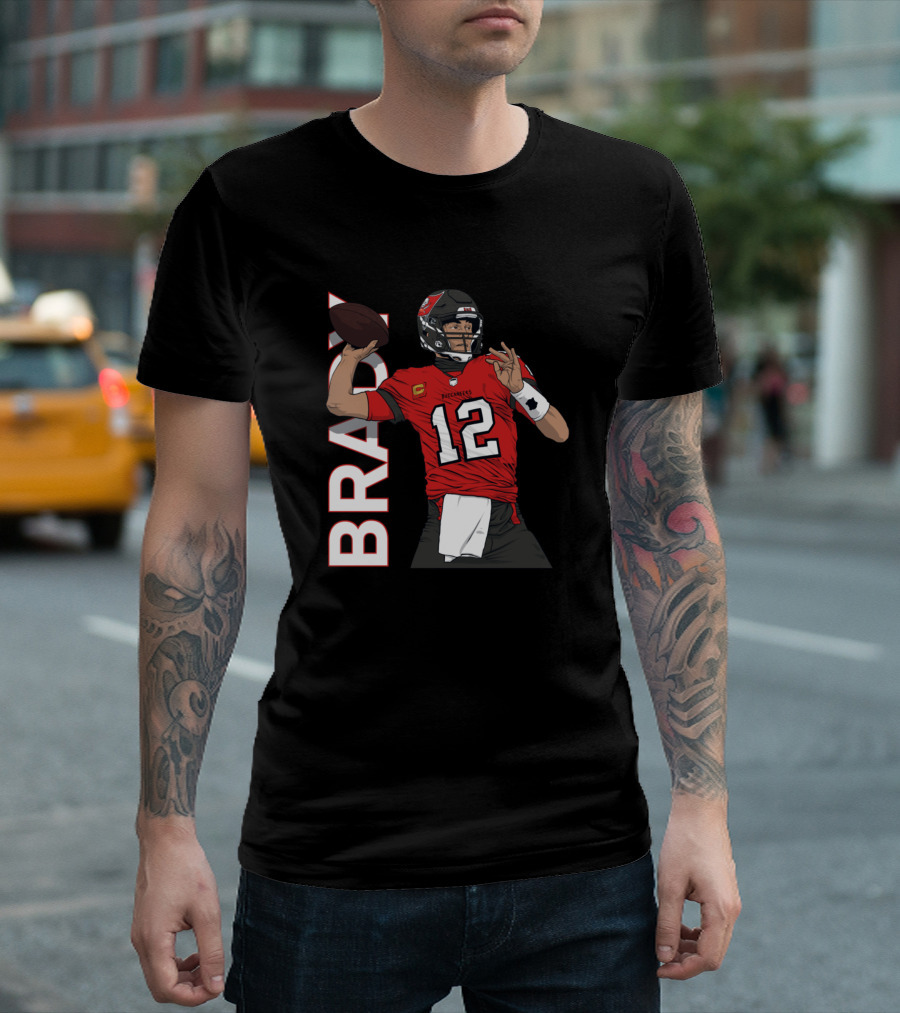Brady 12 Football Quarterback Legend T-Shirt