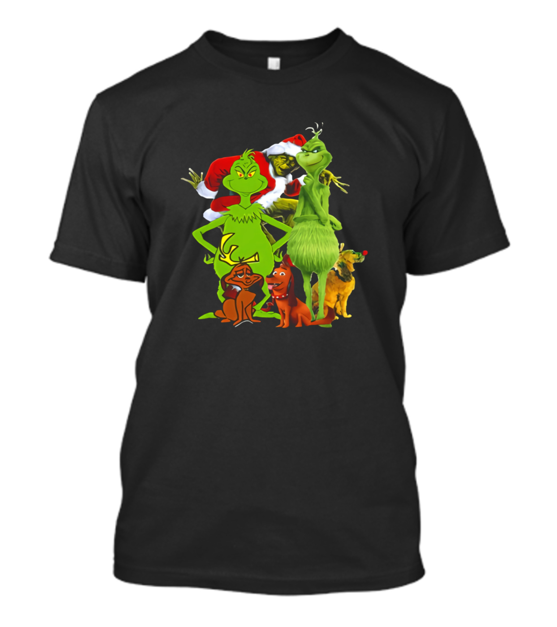 Grinch Max Dog Christmas Characters Collection T-Shirt