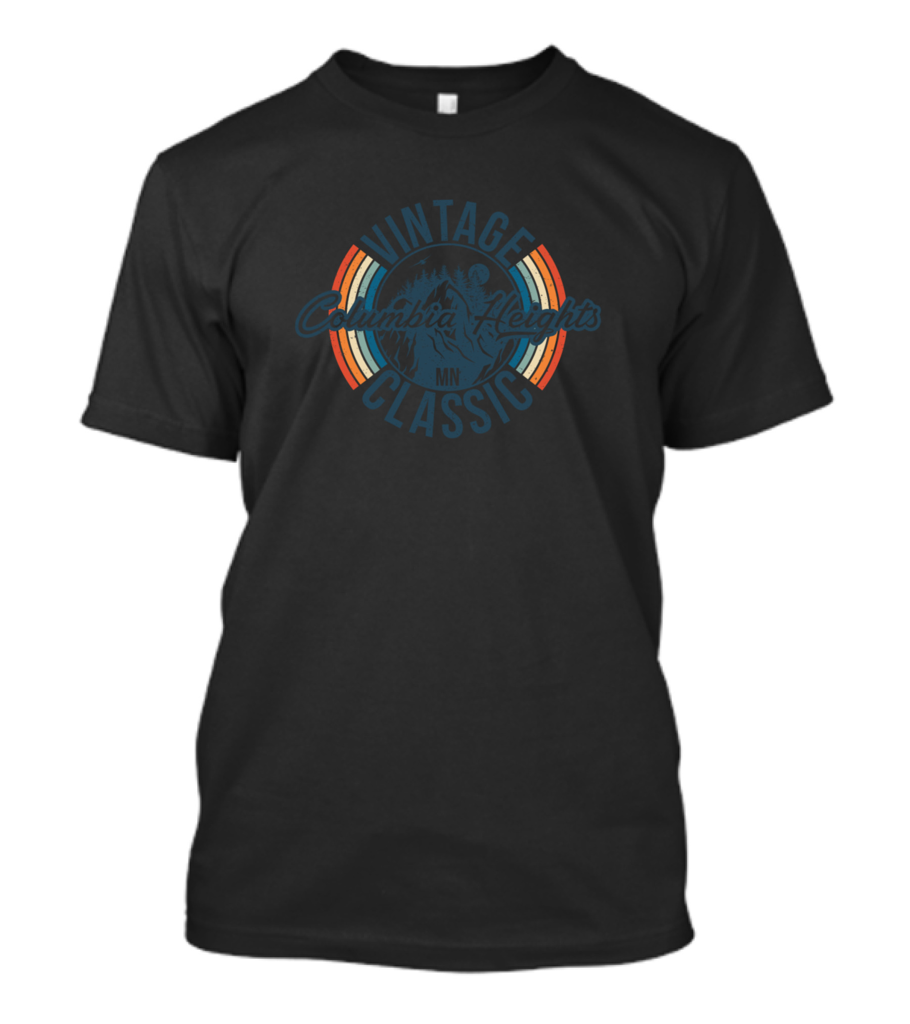 Vintage Classic Columbia Heights MN Retro College T-Shirt