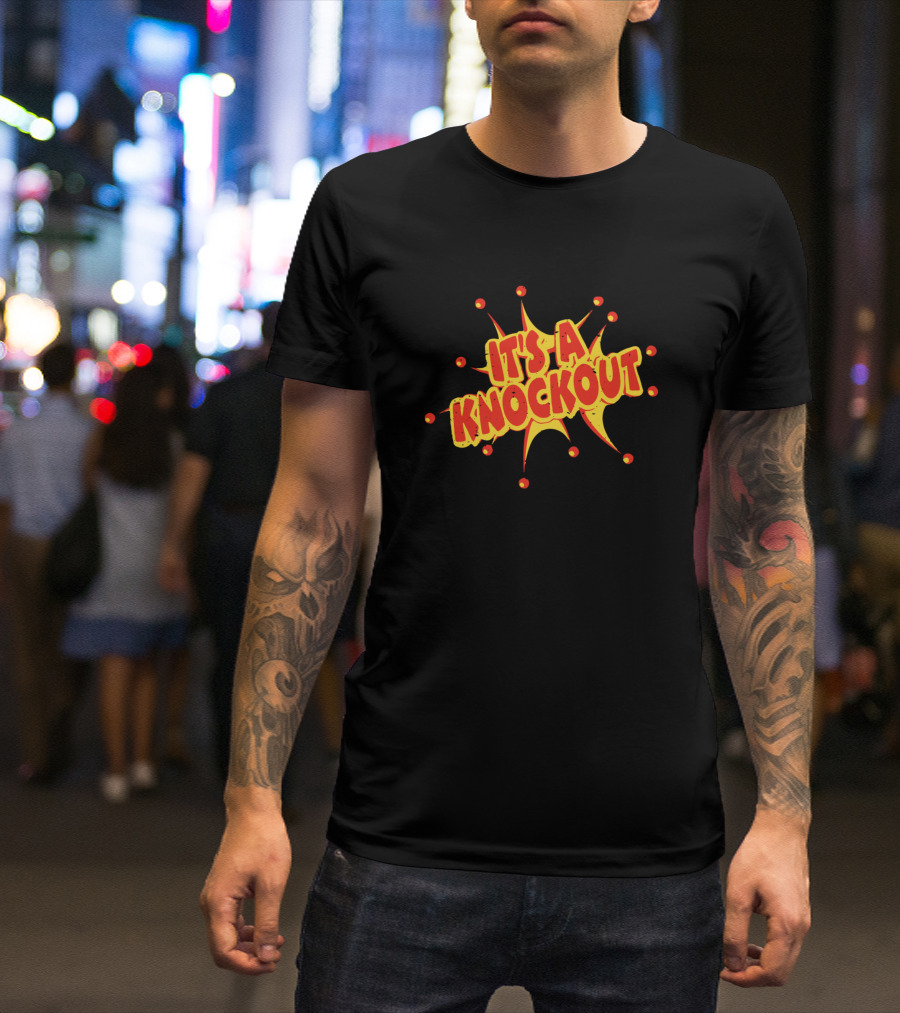 It's A Knockout Explosion Text T-Shirt