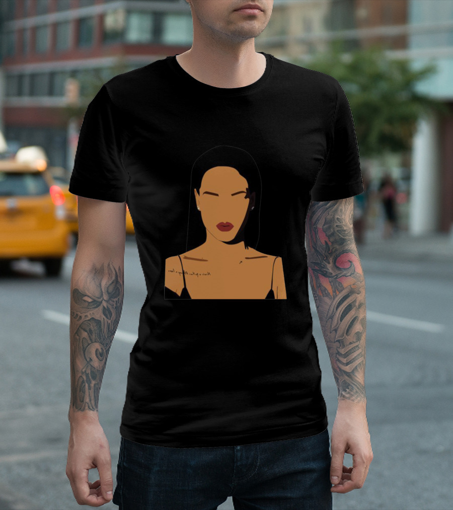 Rihanna High Pop Style Tattoo T-Shirt