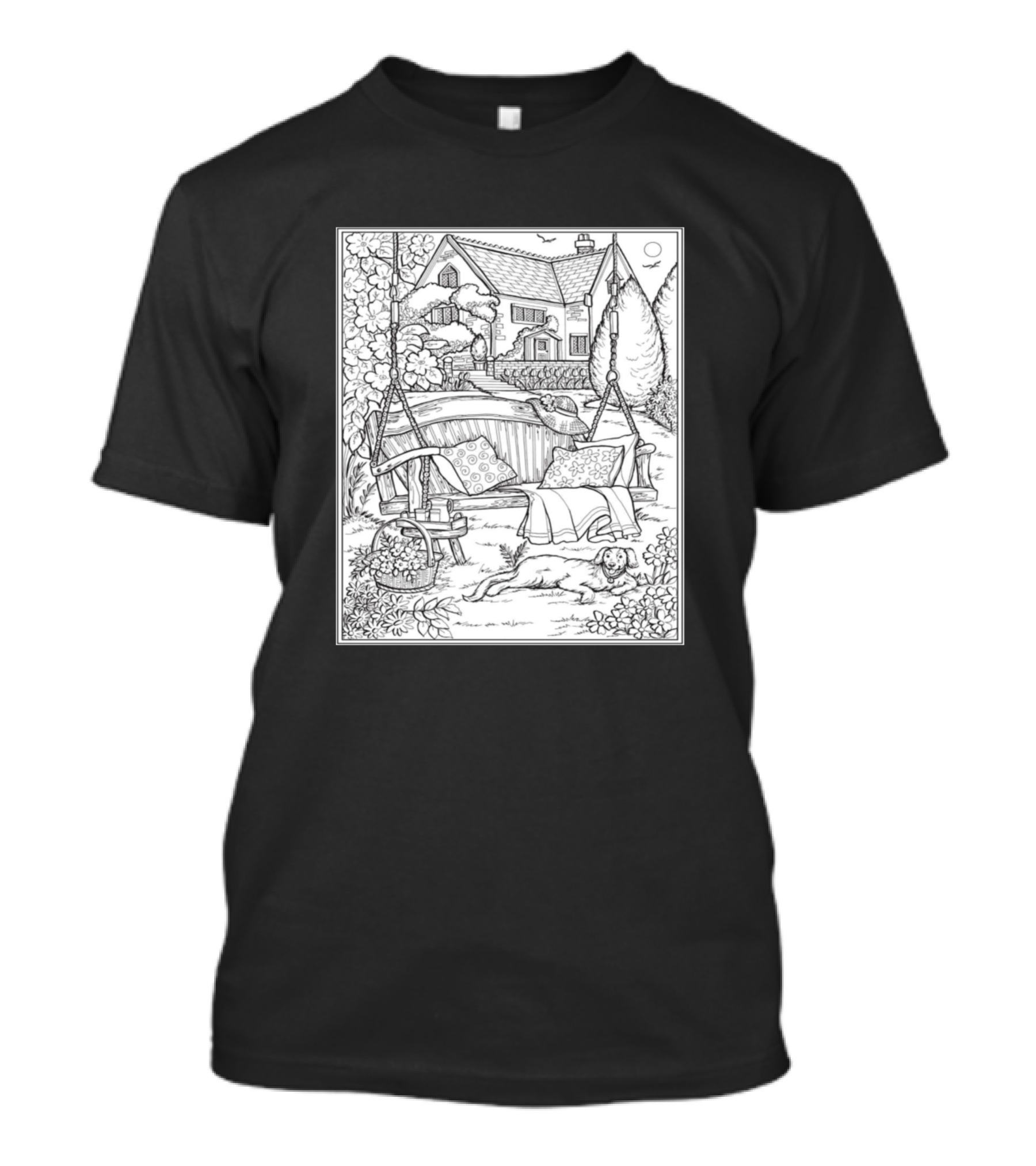 Welcome To Dover Pub Serene Countryside Retreat With Swing Chairs And Relaxing Dog T-Shirt