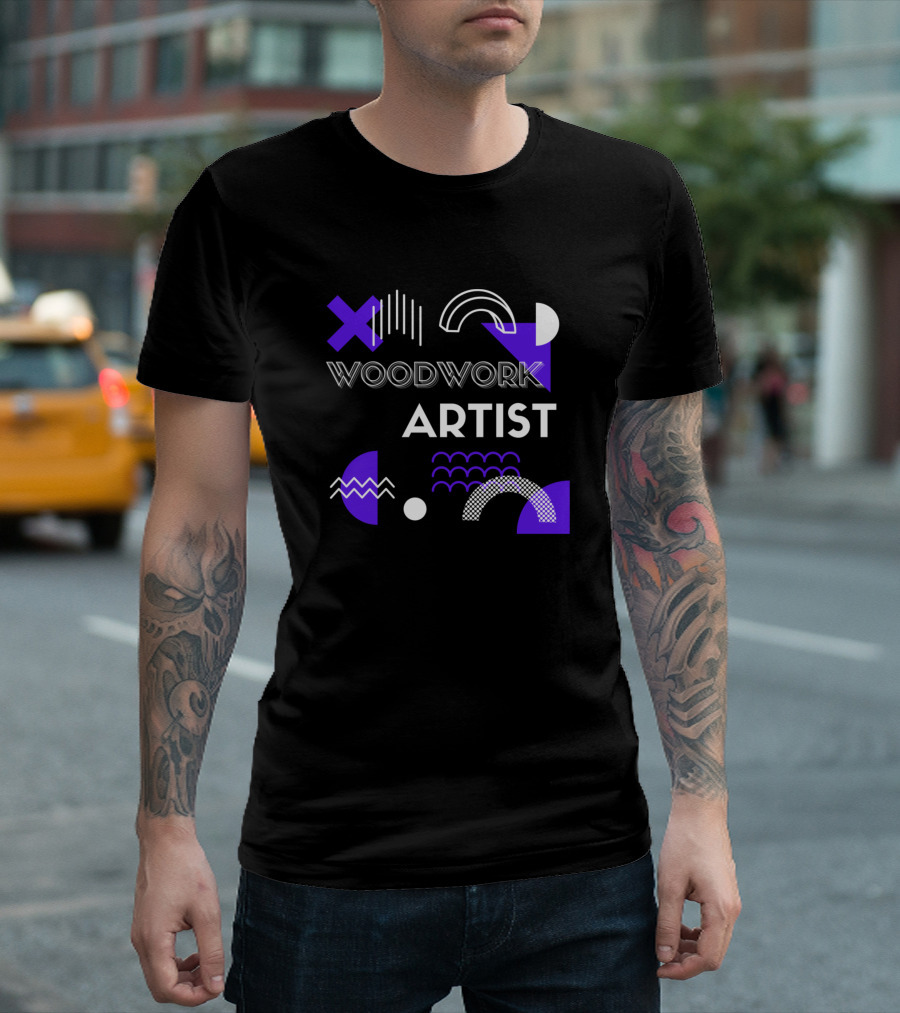 Woodwork Artist Geometric Patterns And Shapes T-Shirt