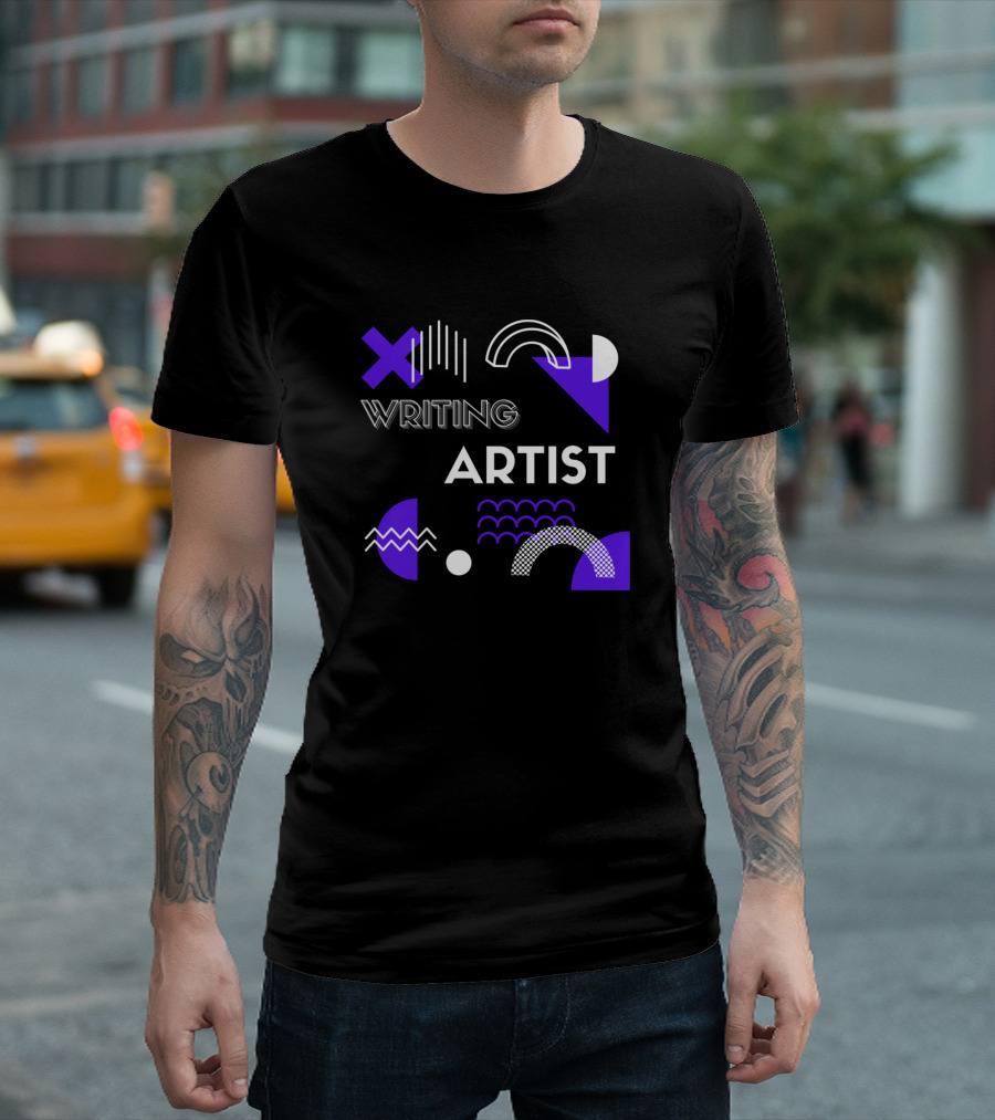 Writing Artist Geometric Elements T-Shirt