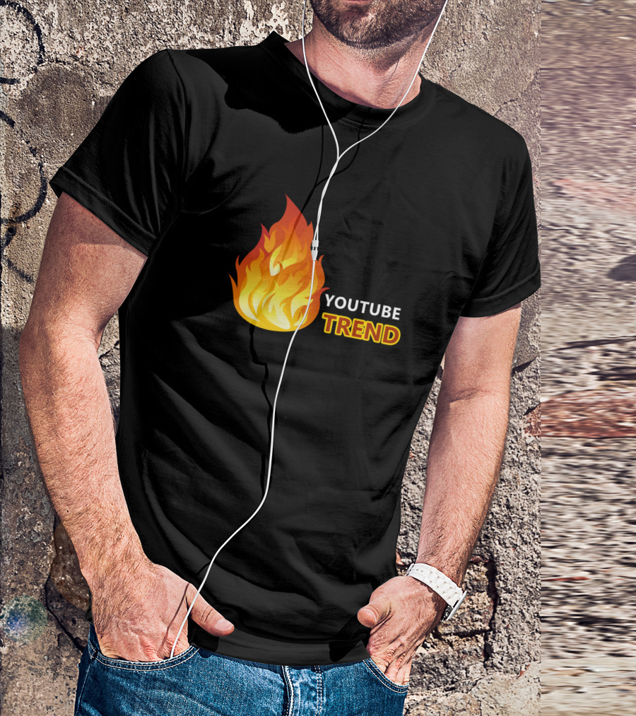 YouTube Trend Fire Emoji T-Shirt