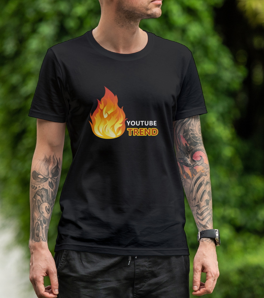 YouTube Trend Fire Emoji T-Shirt