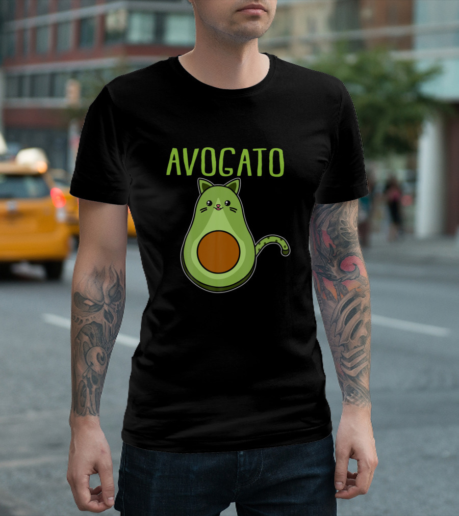 Avogato Avocado Cat Funny Cute Avocatto T-Shirt