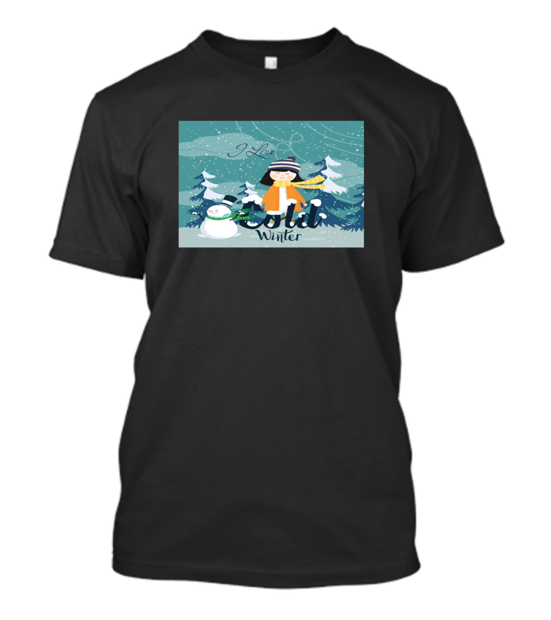 Christmas Mask I Love Cold Winter Holiday Masks For Winter Wash T-Shirt