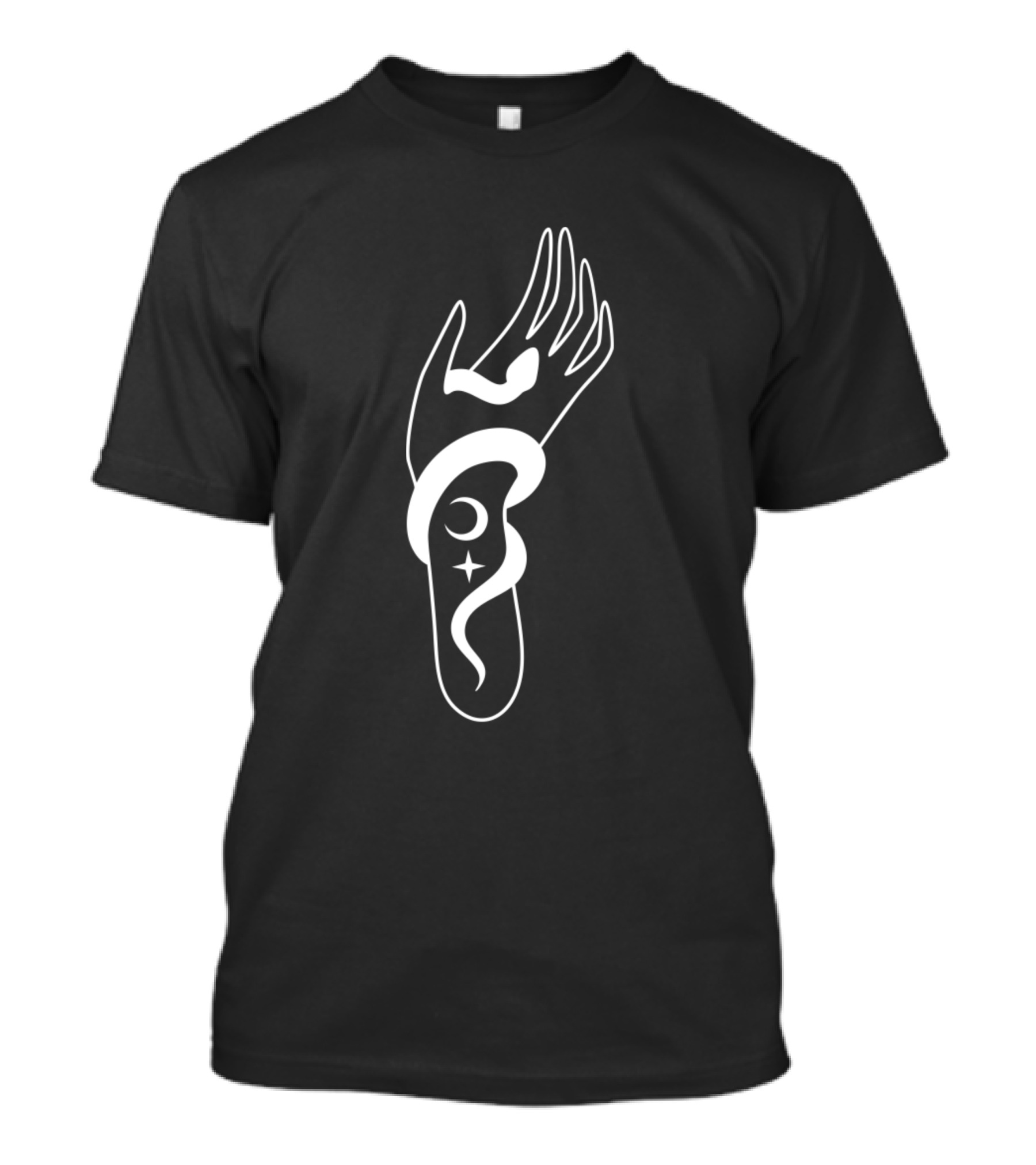 Hand Of Sorcery Celestial Moon And Star Serpent T-Shirt