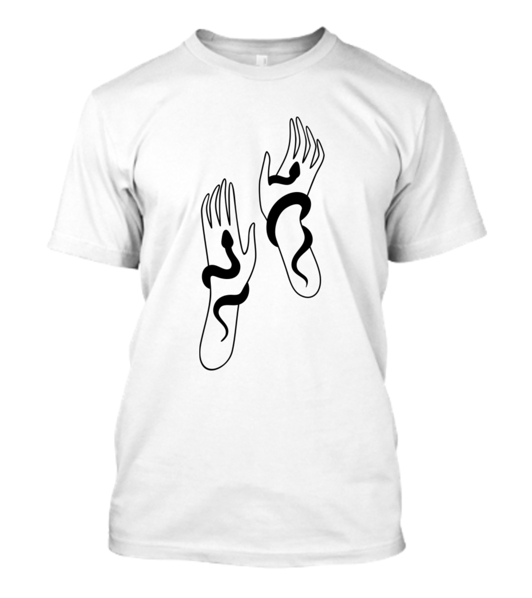 Hands Of Wisdom Serpent Embrace T-Shirt