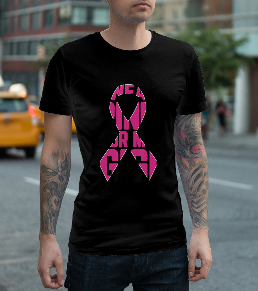 I Wear Pink For My Gigi Breast Cancer Awareness Support T-Shirt