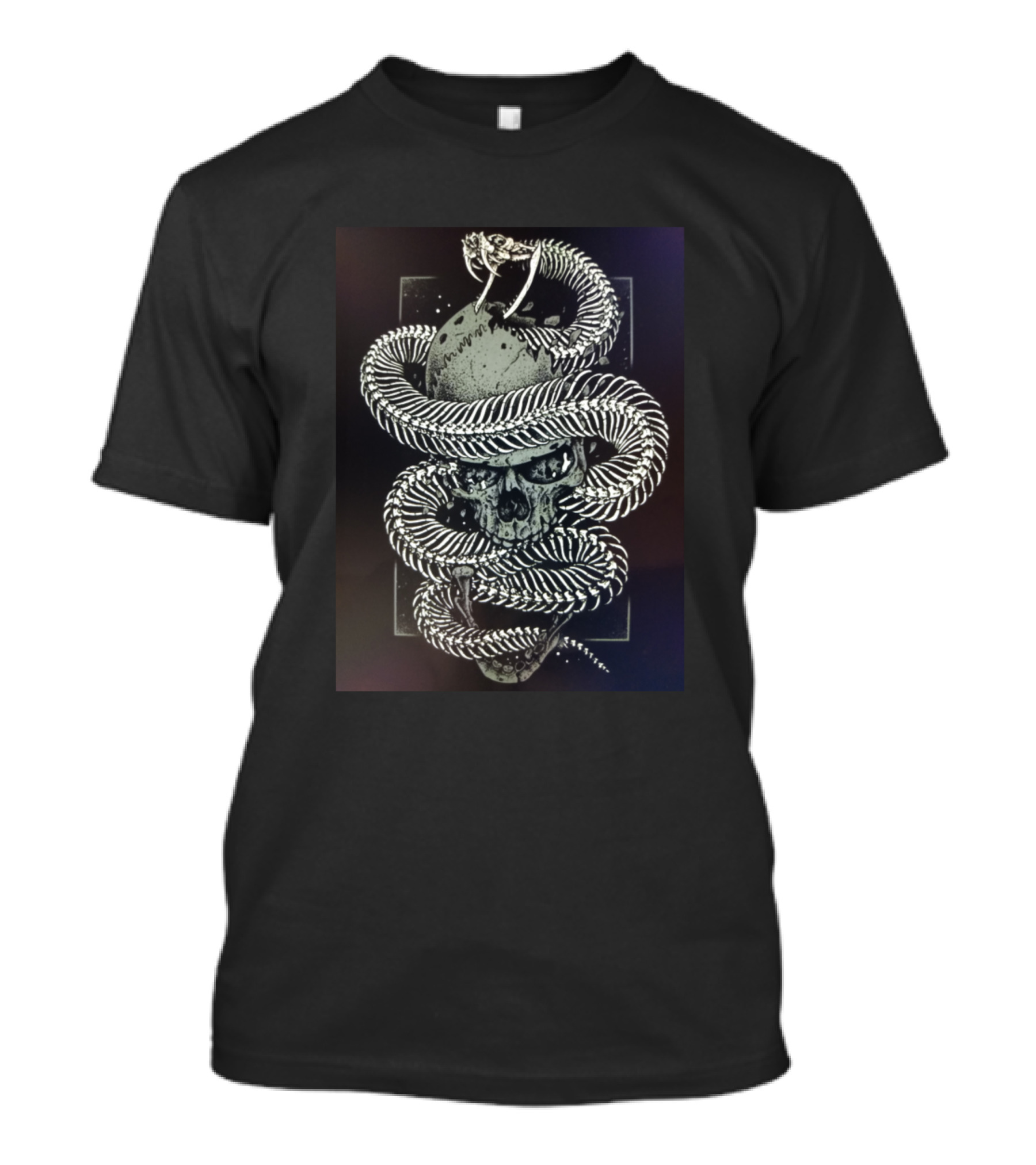 Instant Karma Serpent Skull Entwined Symbolism T-Shirt