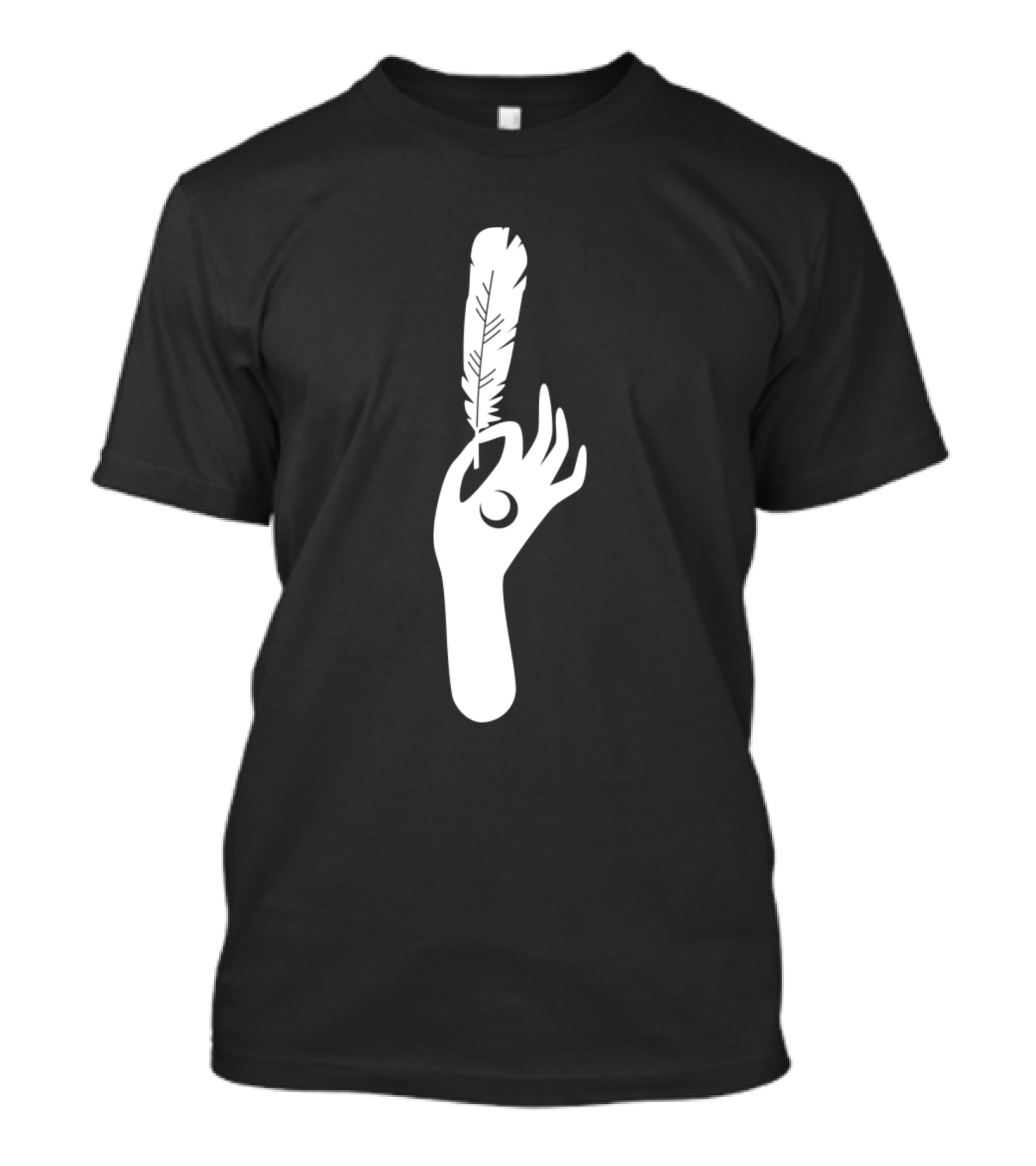 Magic Hand Feather Moon Crescent T-Shirt