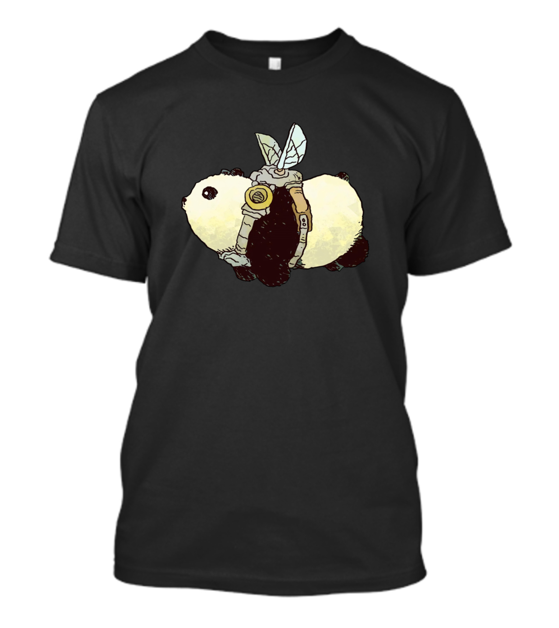 Panda Bee Dlying Hybrid With Mechanical Wings T-Shirt