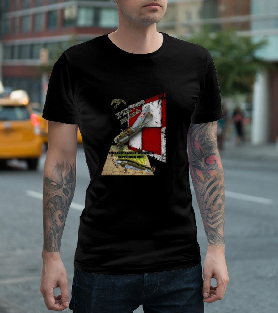 Pzl P37b Los Polish Light Bomber 1 September 1939 T-Shirt