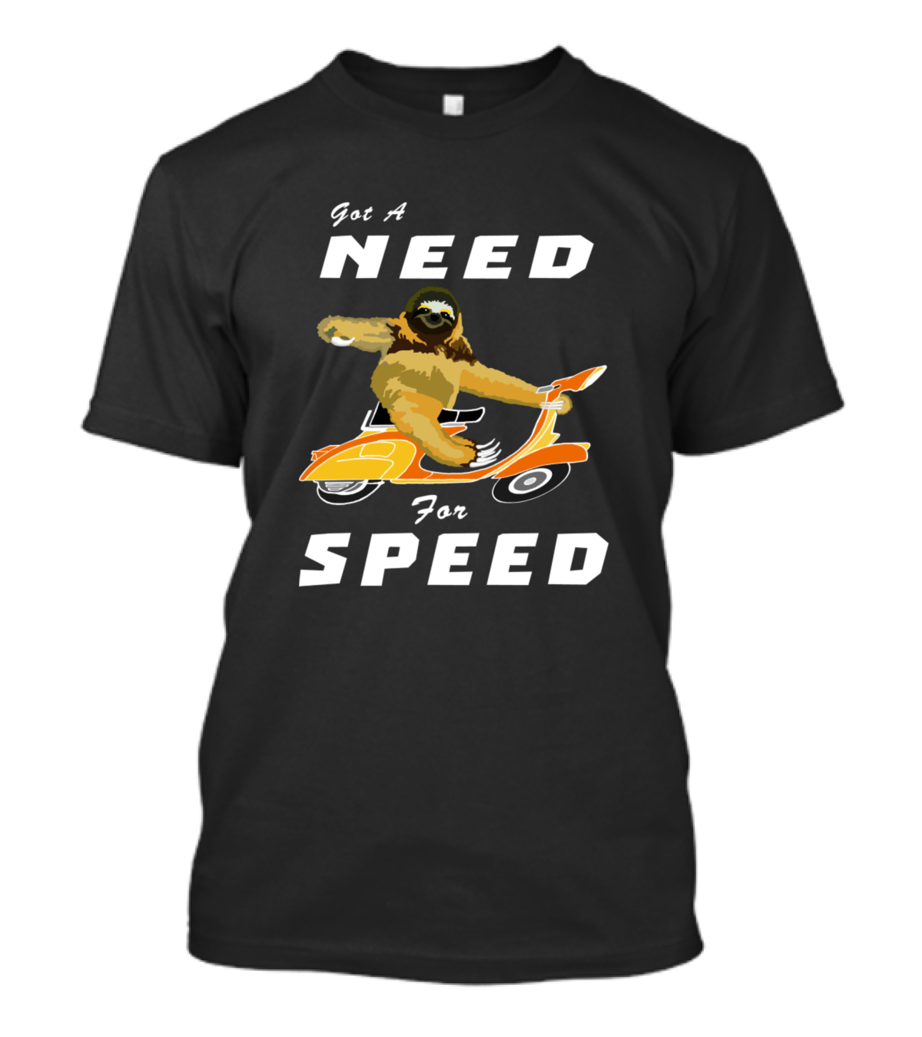 Need For Speed Sloth On A Scooter T-Shirt
