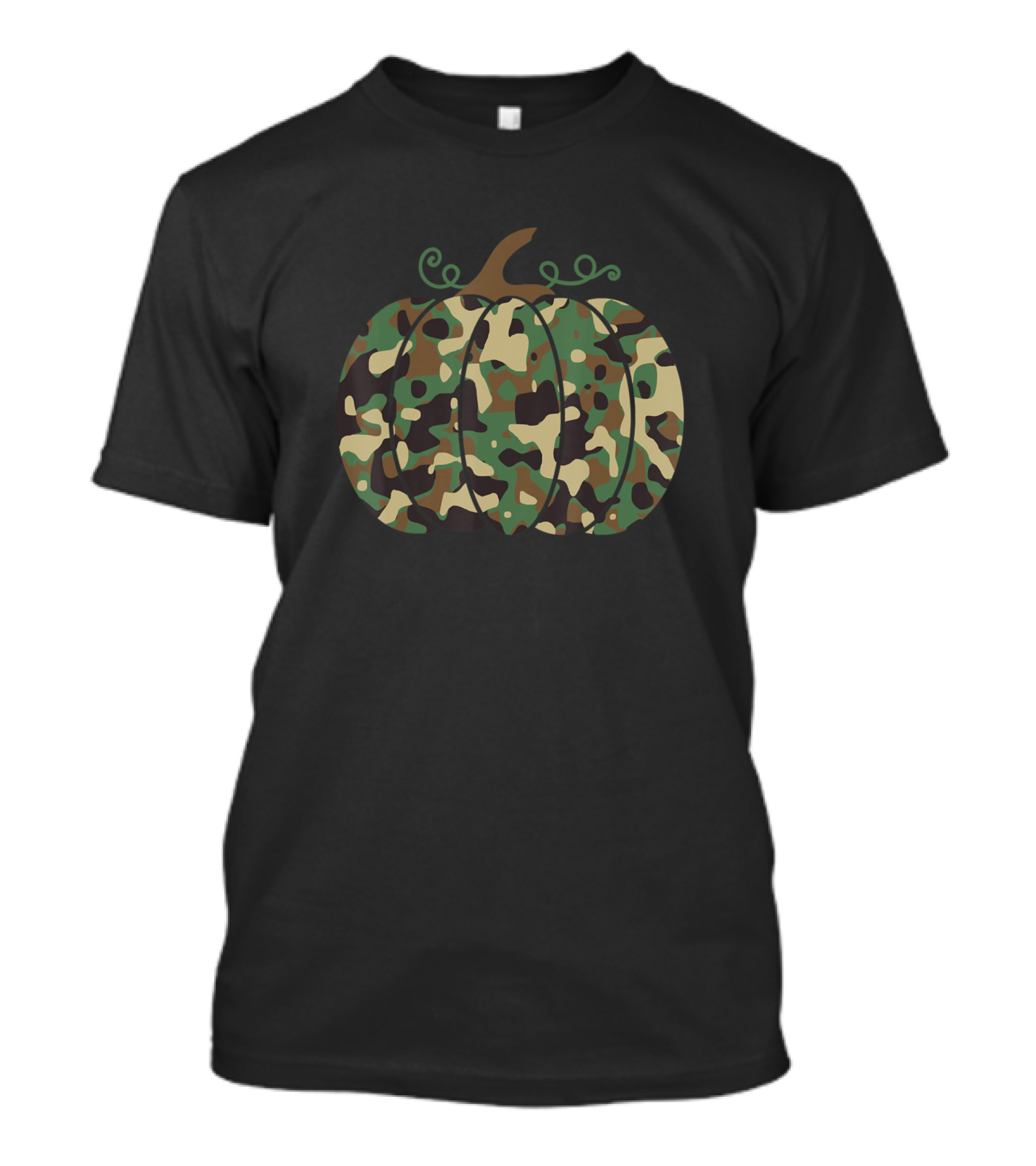Trendy Camo Print Pumpkin Cute Fall For Hunter T-Shirt