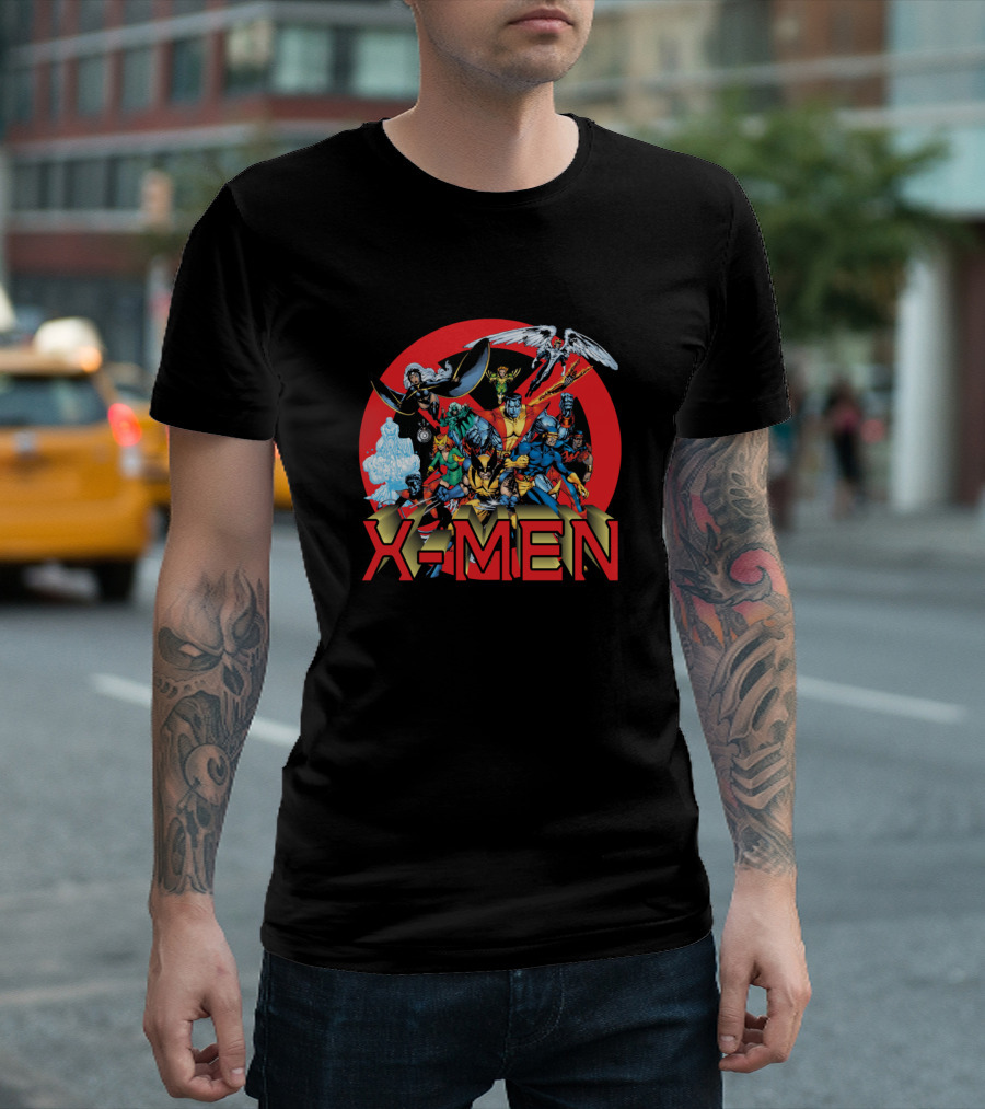 X-Men The Animated Series Classic Character Ensemble T-Shirt