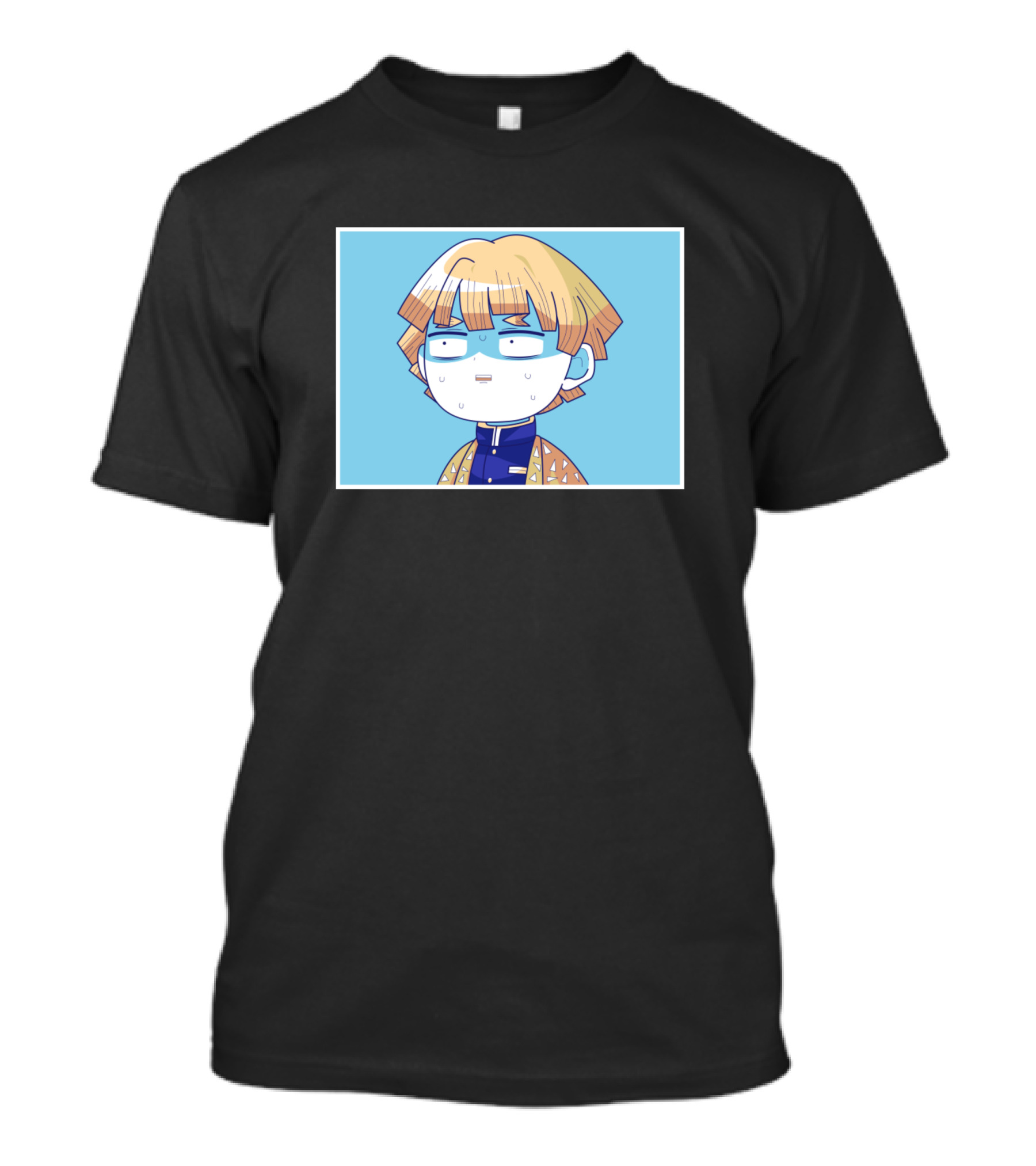 Zenitsu Demon Slayer Sweat Drop Funny Face T-Shirt