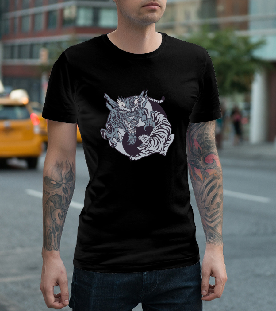 Yin Yang Tiger and Dragon T-Shirt